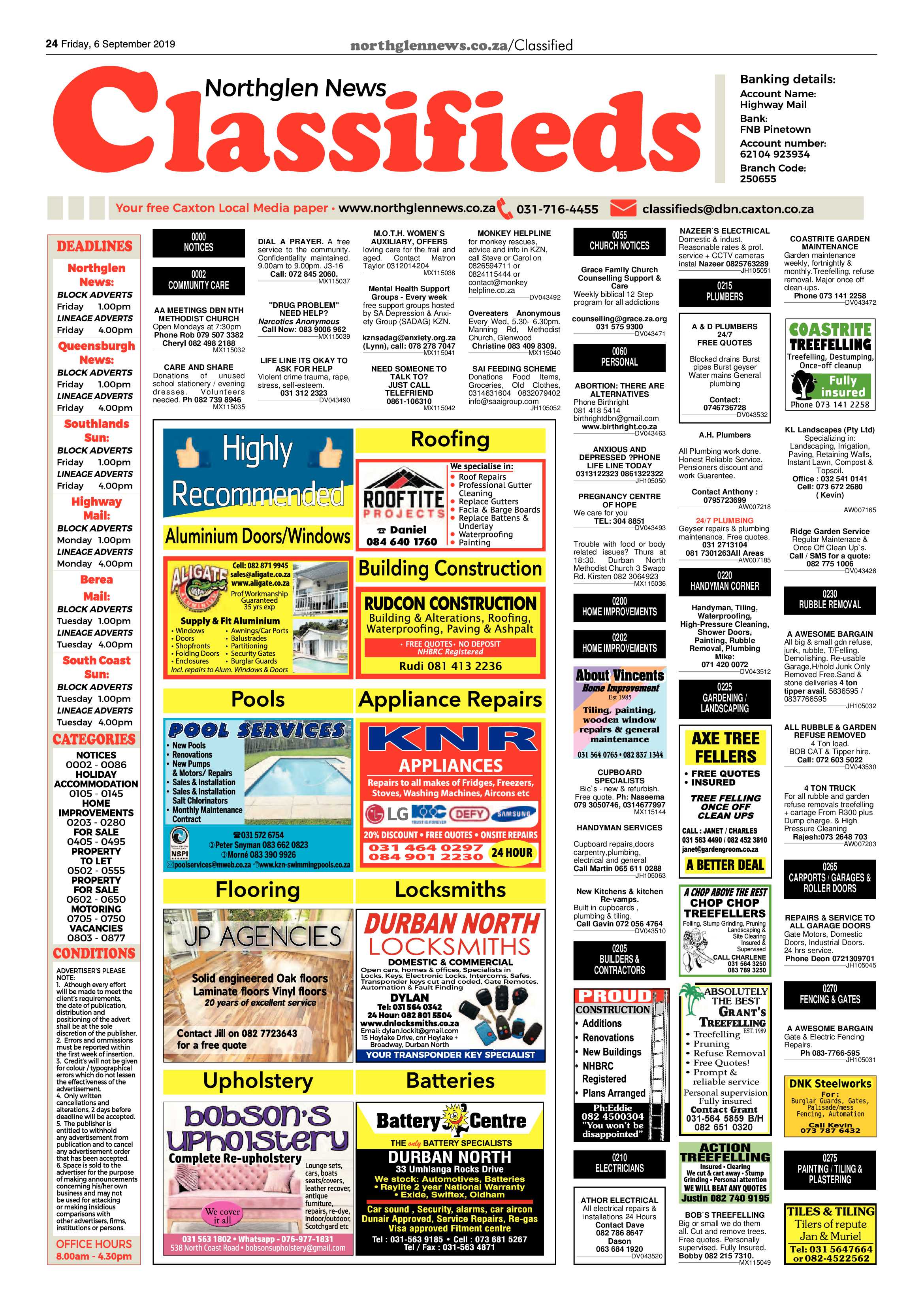 Northglen News 6 September 2019 page 24