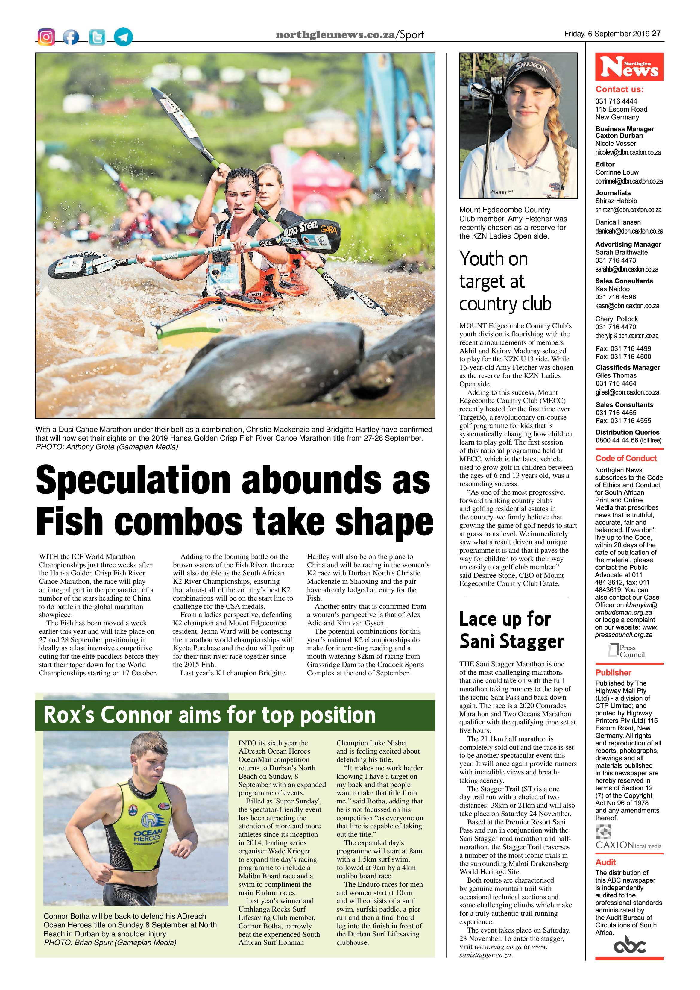 Northglen News 6 September 2019 page 27