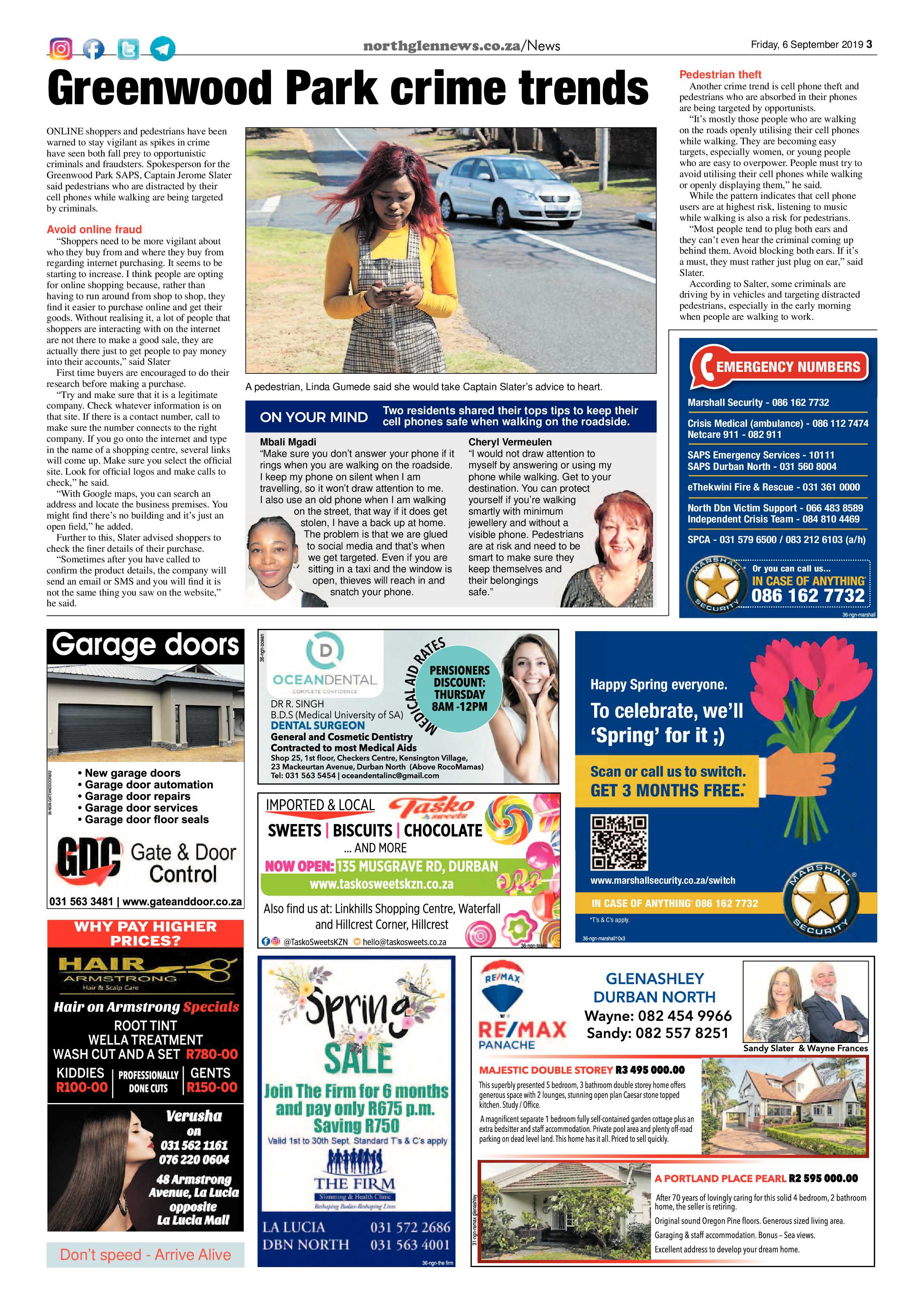 Northglen News 6 September 2019 page 3