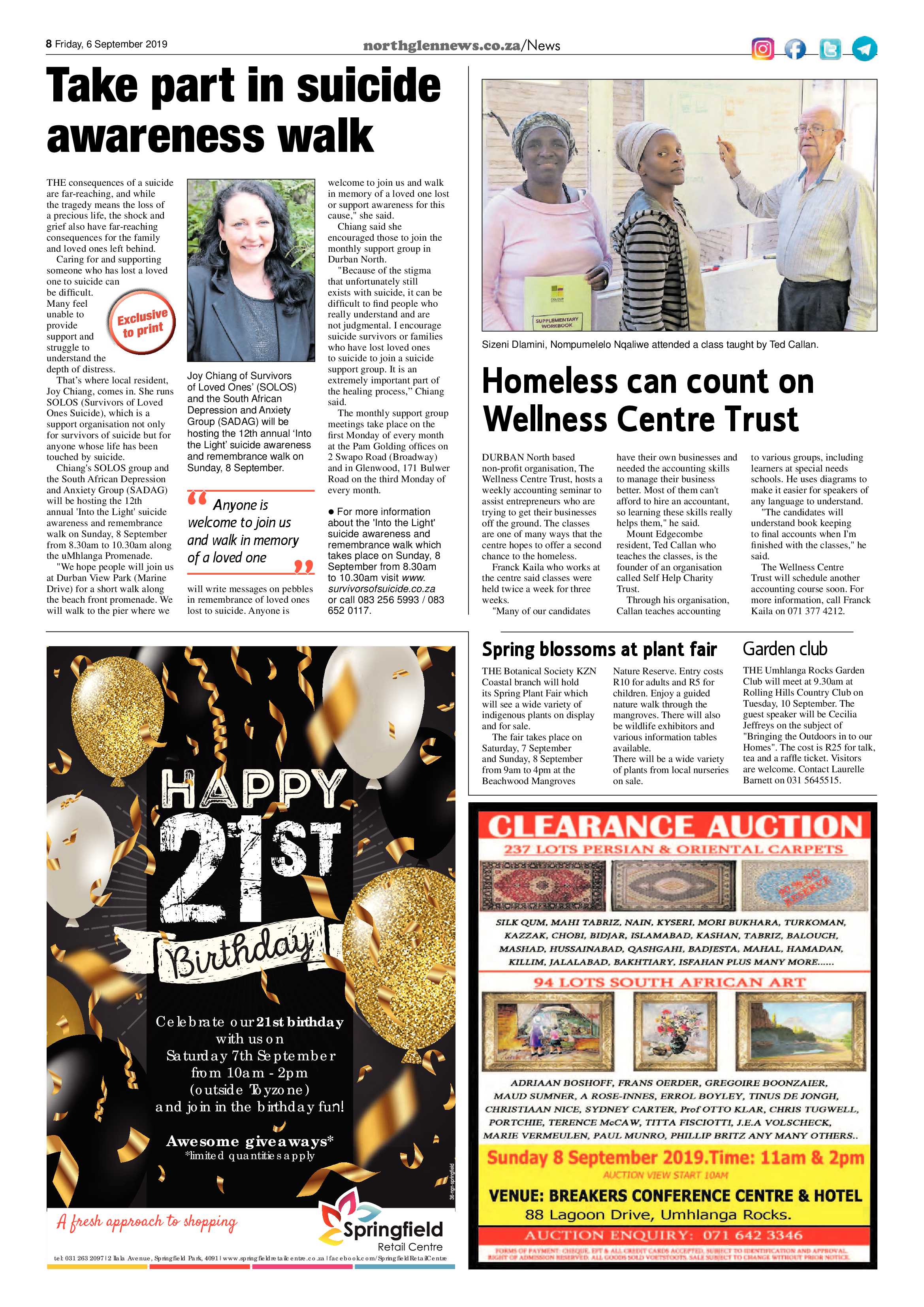 Northglen News 6 September 2019 page 8