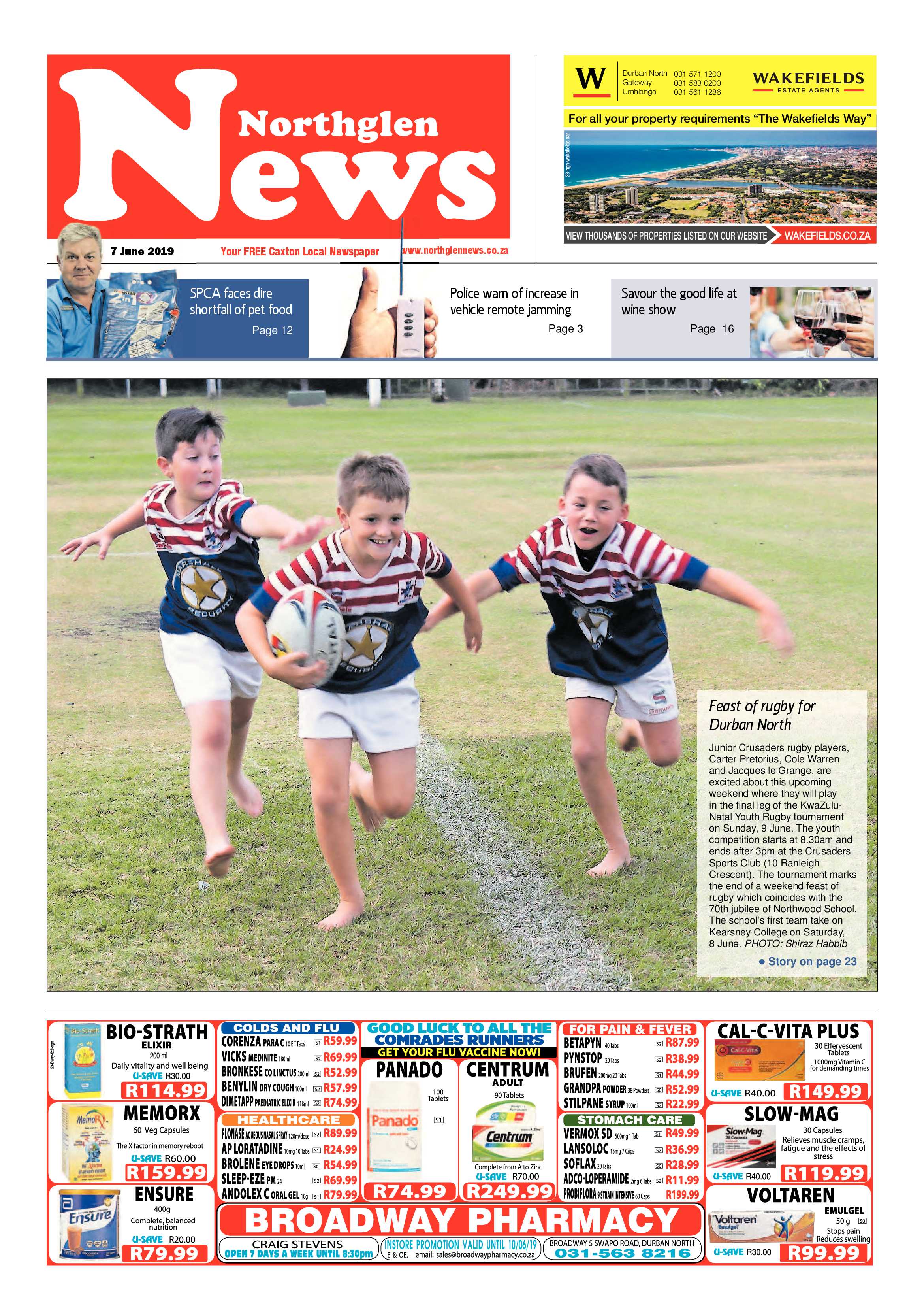 Northglen News 7 June 2019 page 1