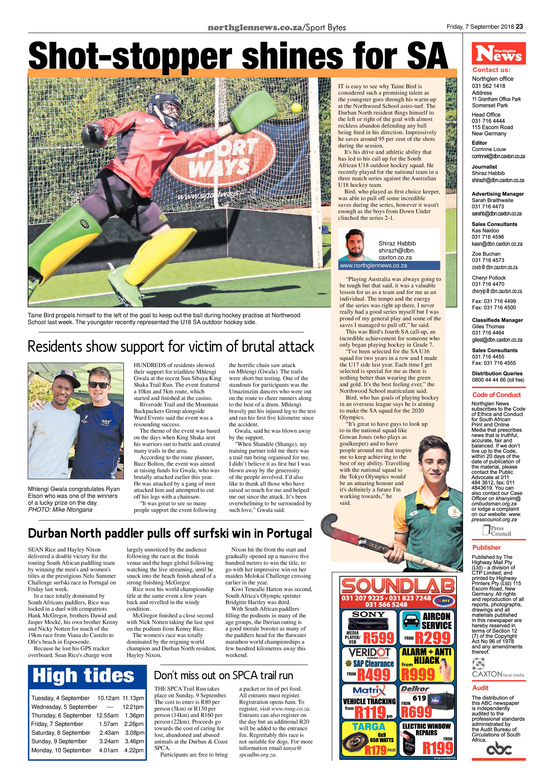 Northglen News 7 September 2018 page 23