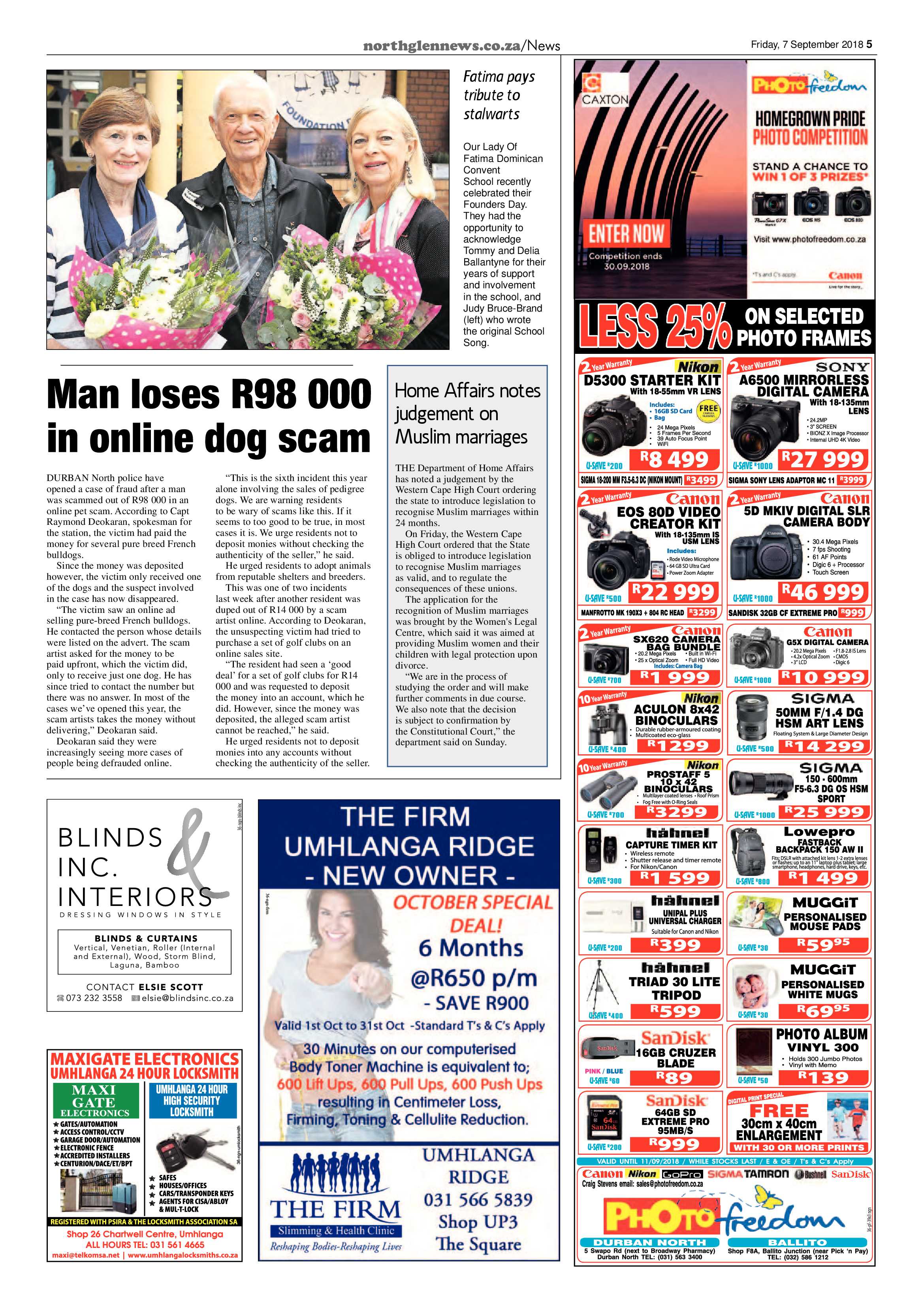 Northglen News 7 September 2018 page 5