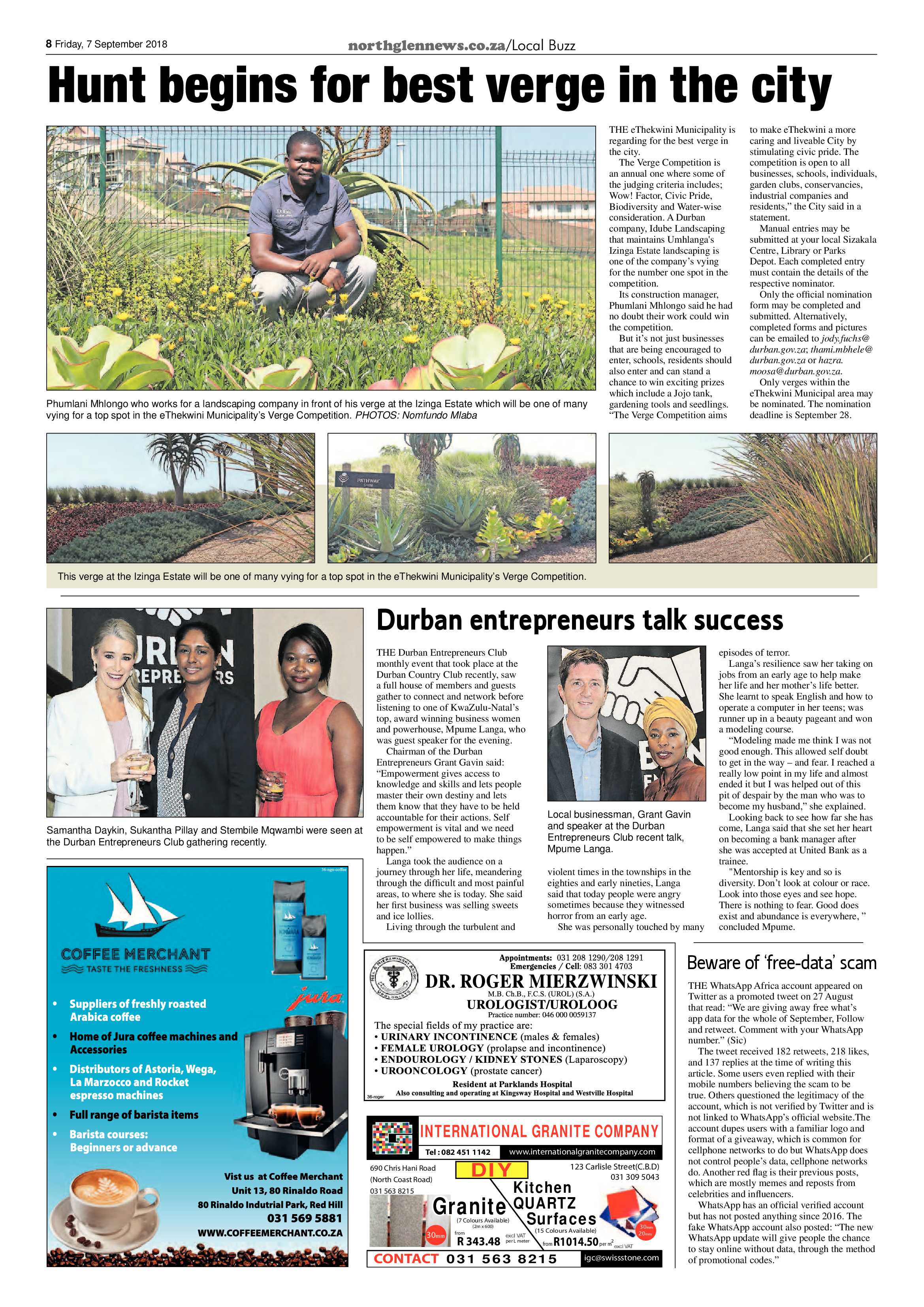 Northglen News 7 September 2018 page 8