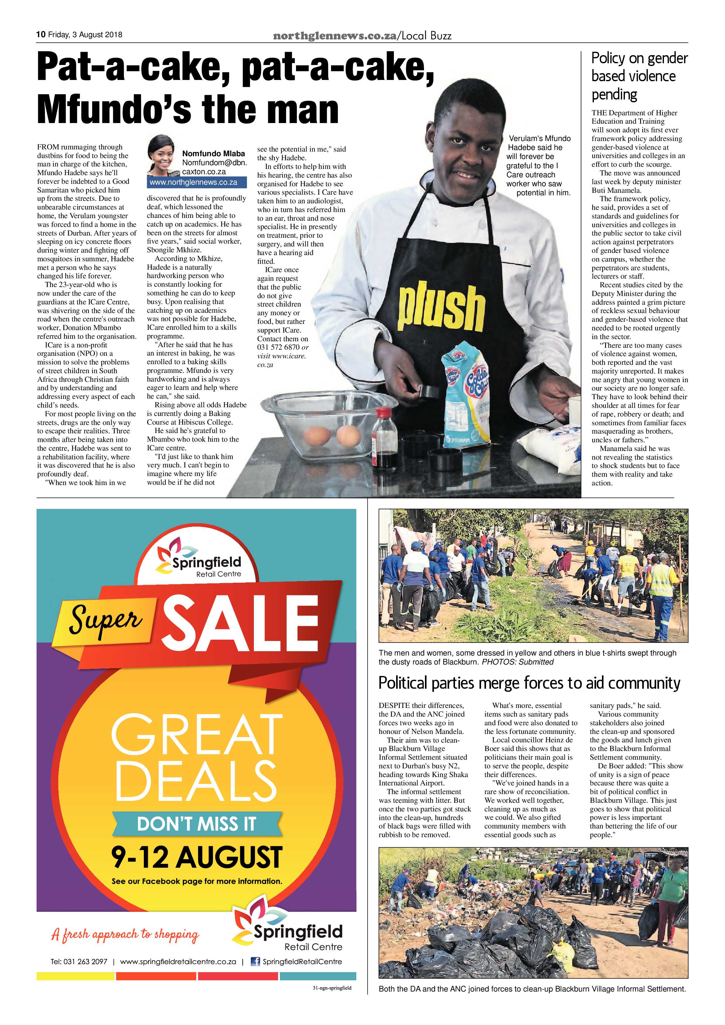 Northglen News 3 August 2018 page 10