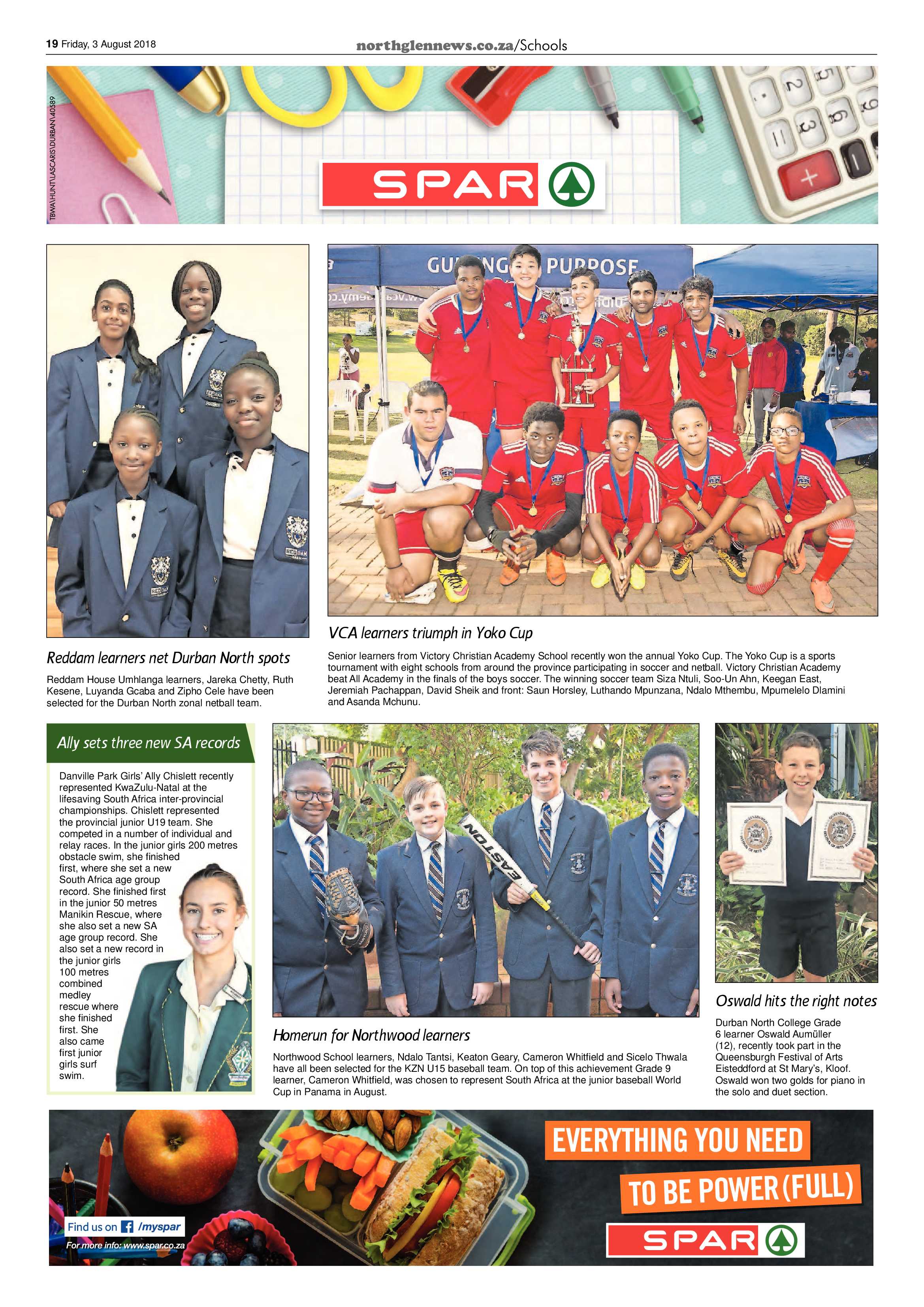 Northglen News 3 August 2018 page 19