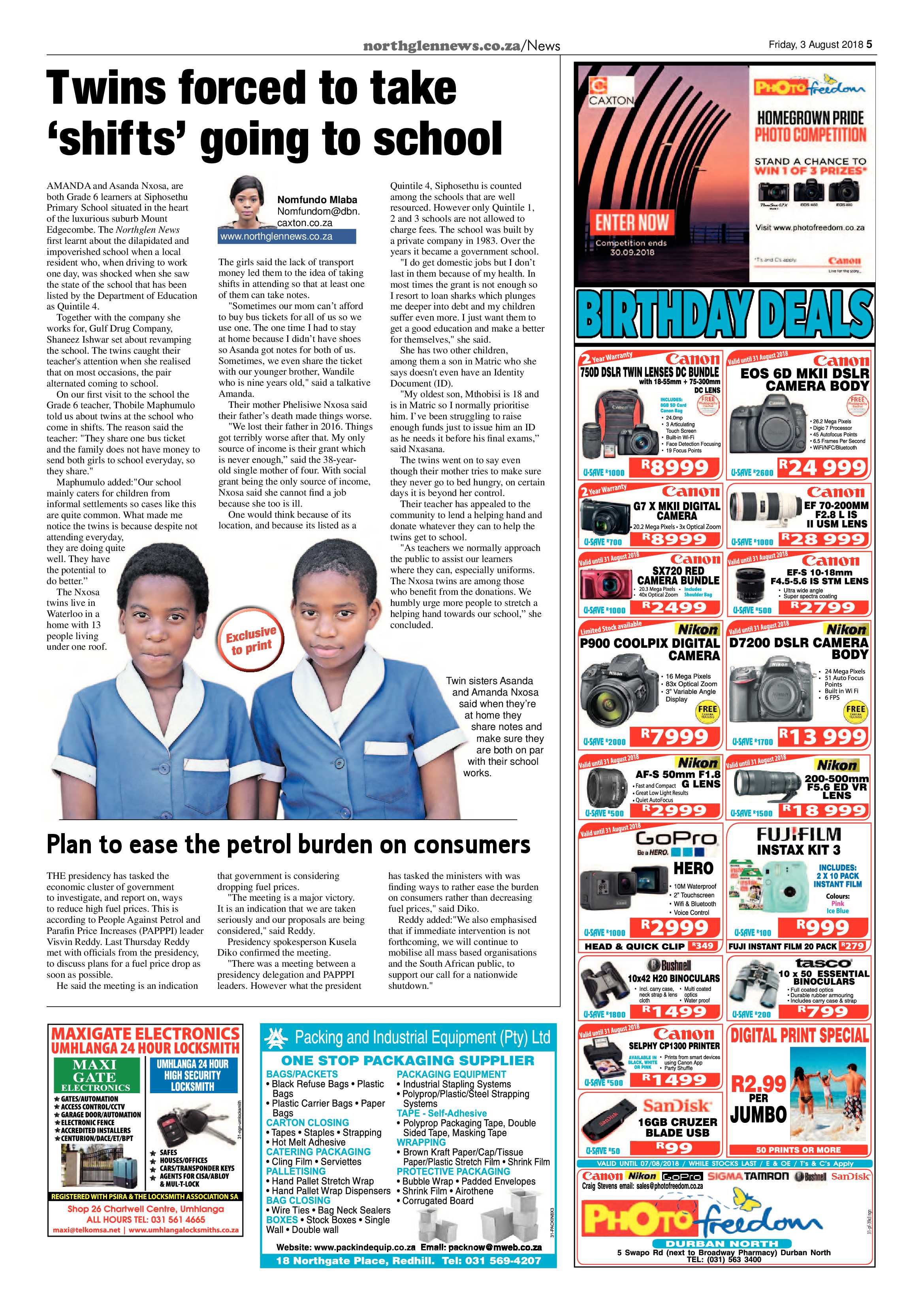 Northglen News 3 August 2018 page 5