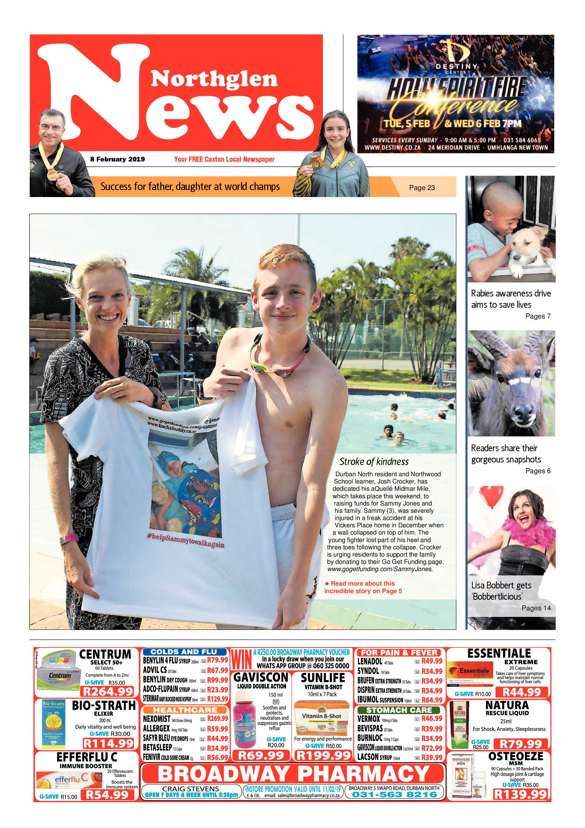 Northglen News 8 February 2019 page 1