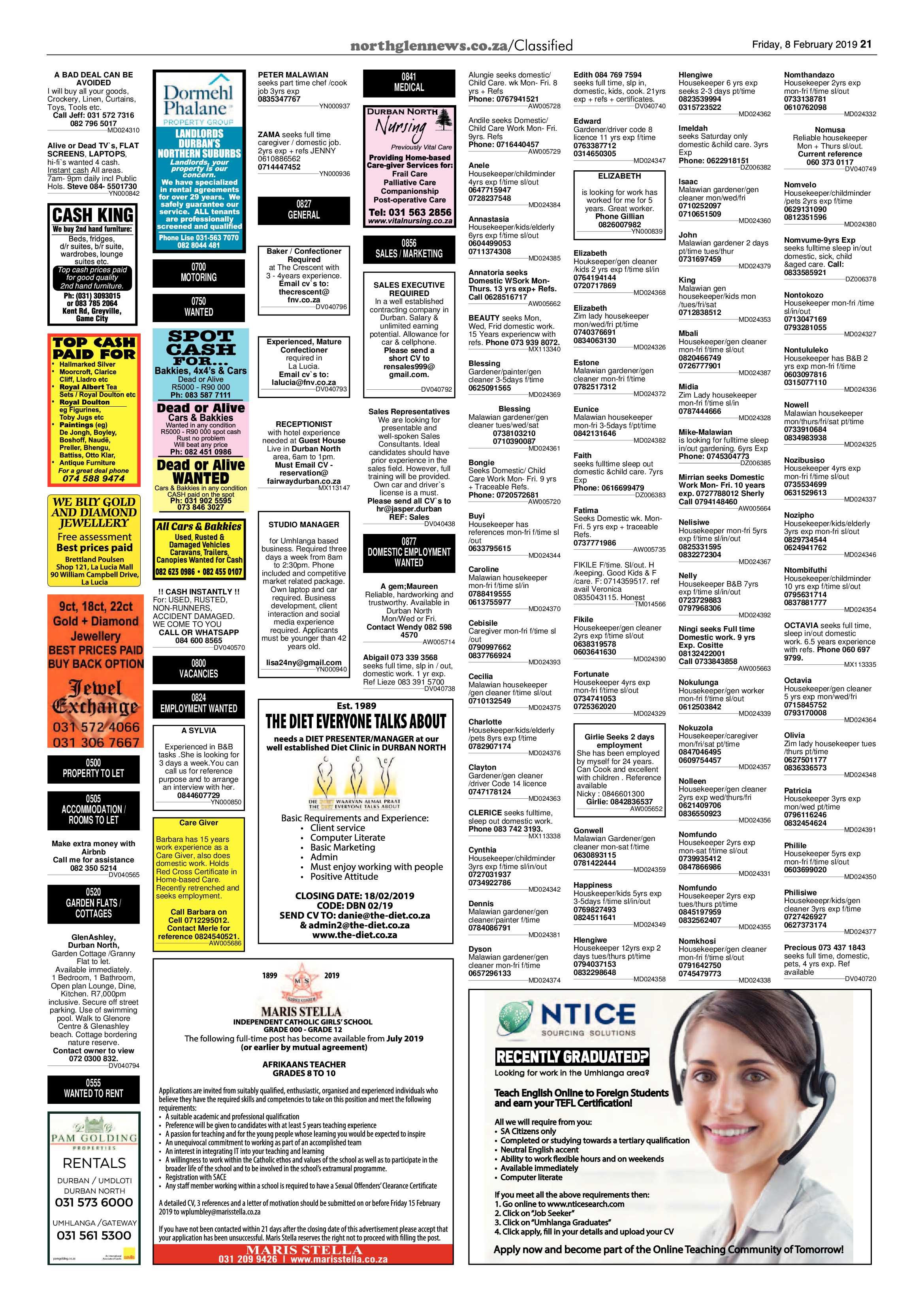 Northglen News 8 February 2019 page 21