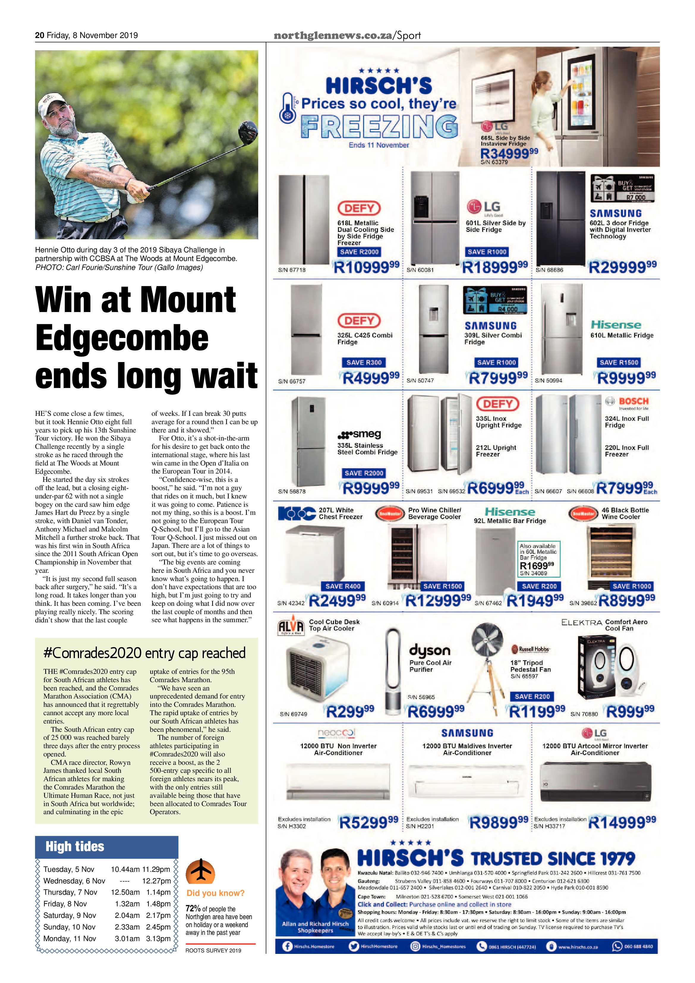 Northglen News 8 November 2019 page 20