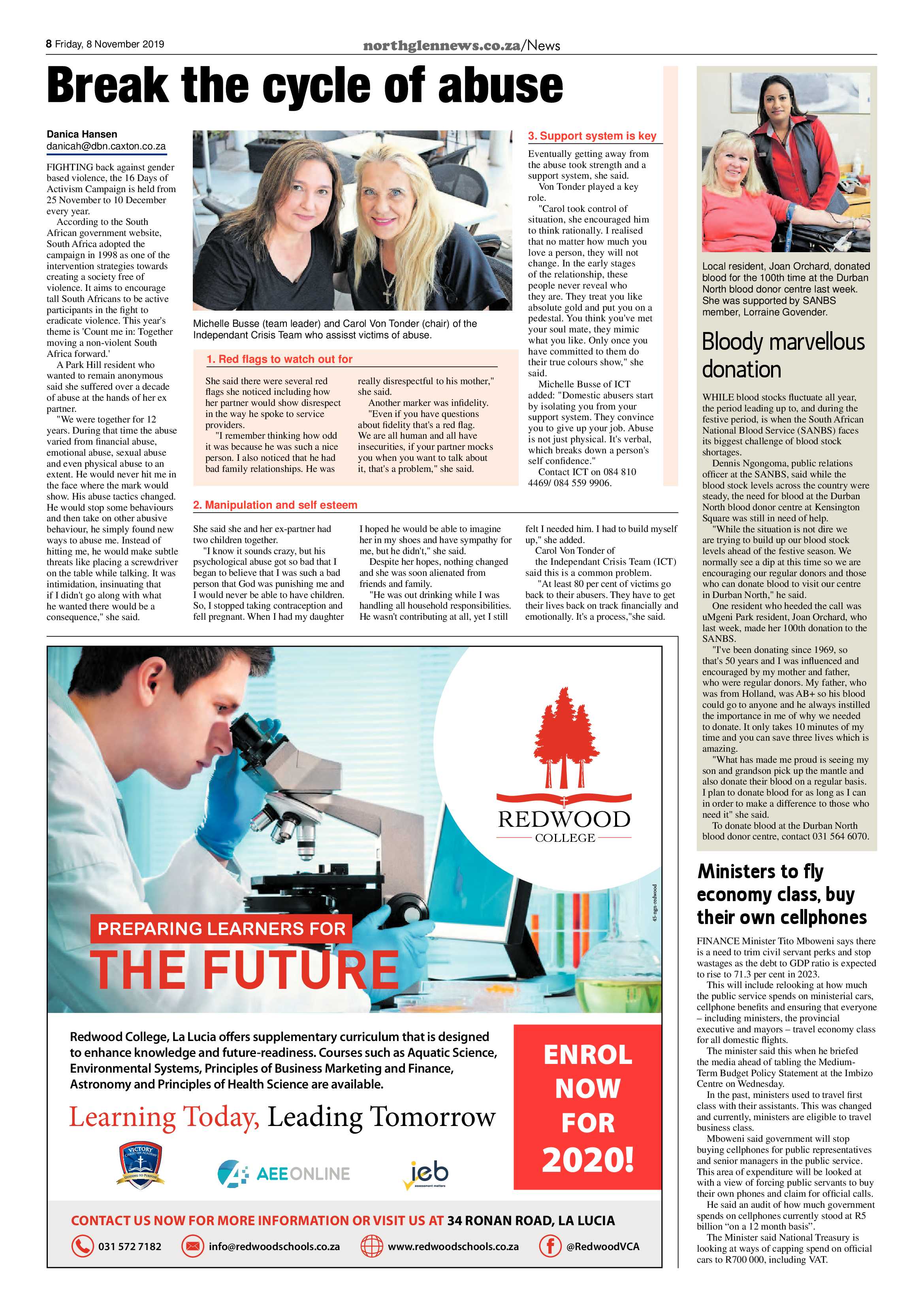 Northglen News 8 November 2019 page 8