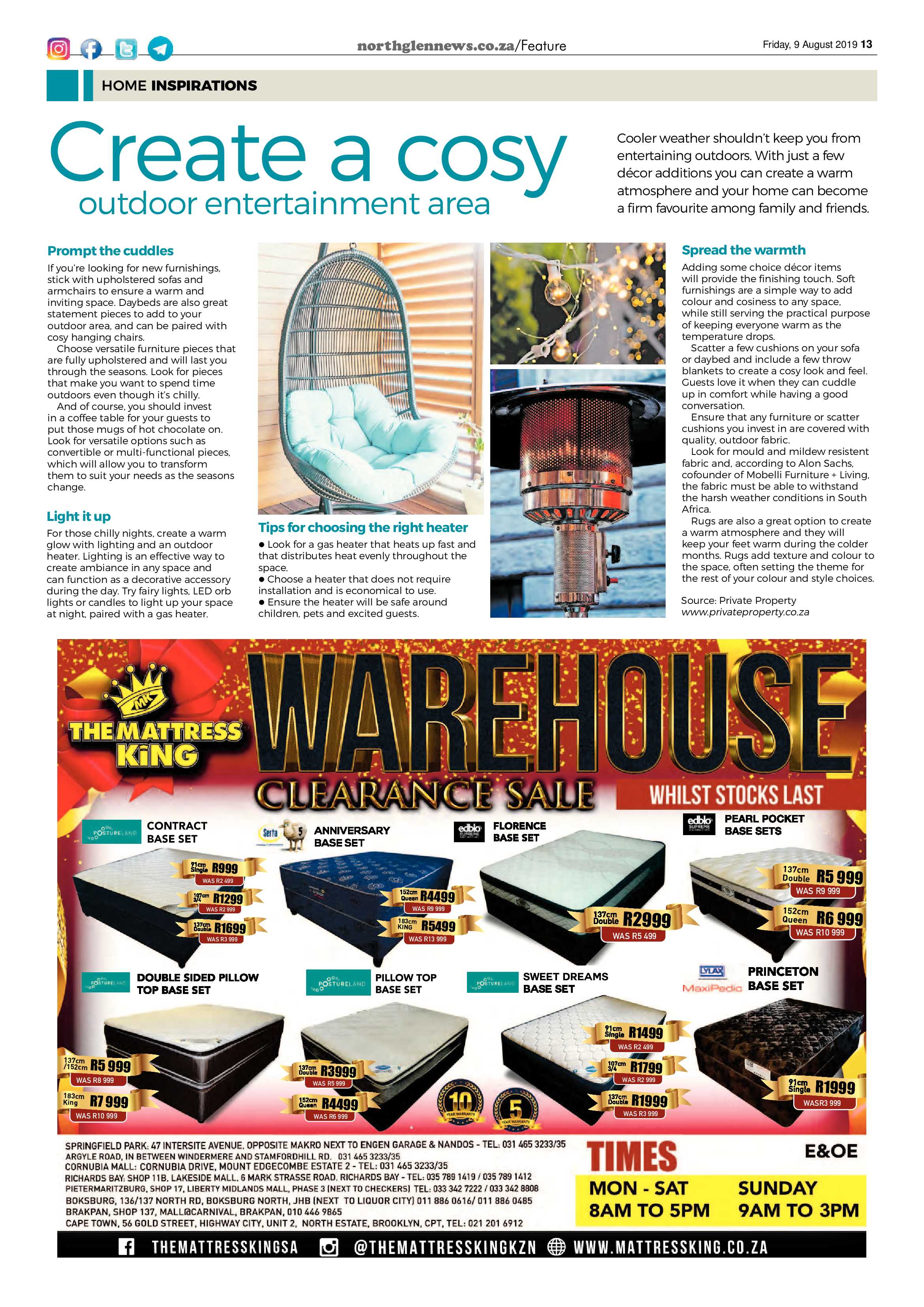 Northglen News 9 August 2019 page 13