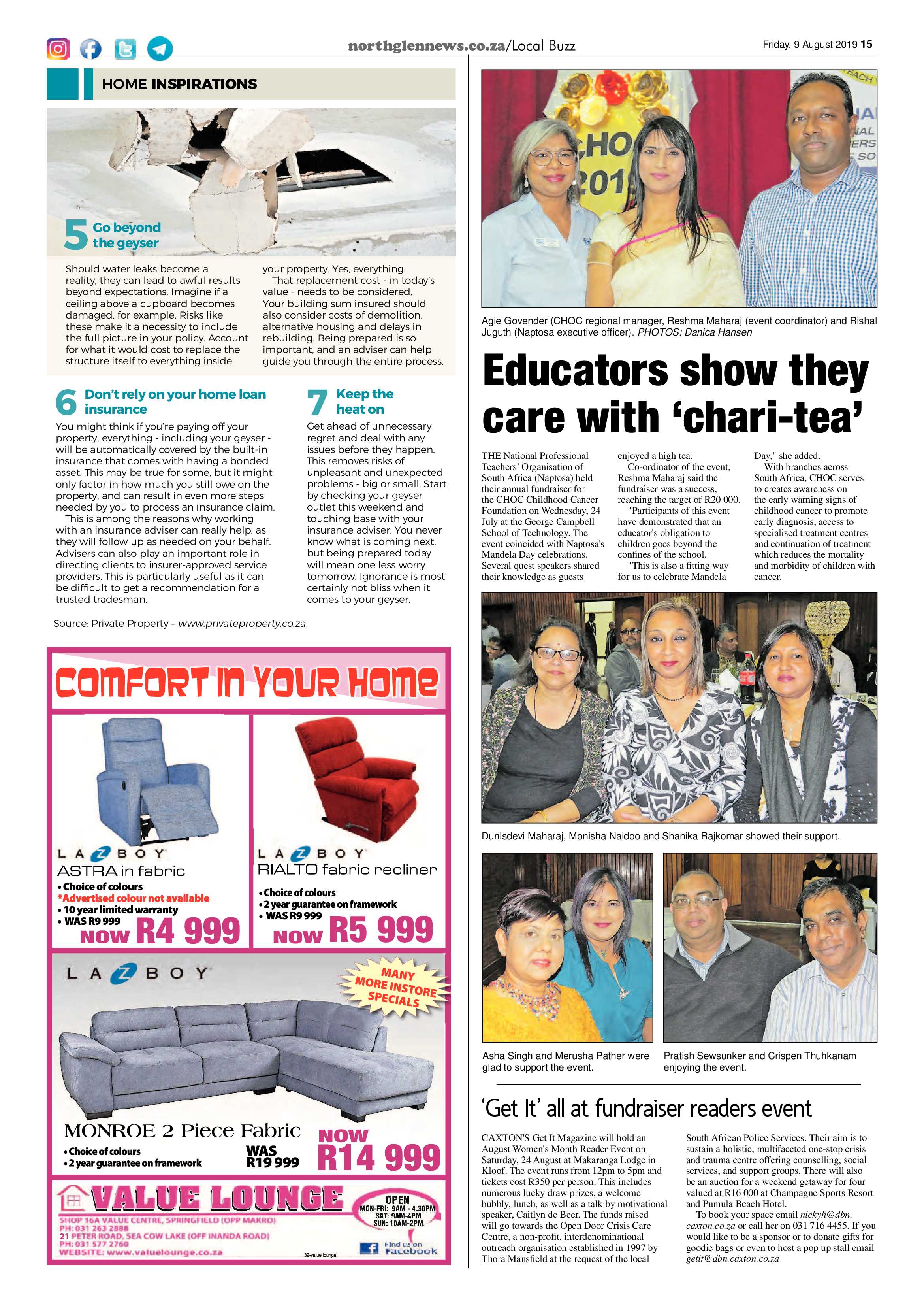 Northglen News 9 August 2019 page 15
