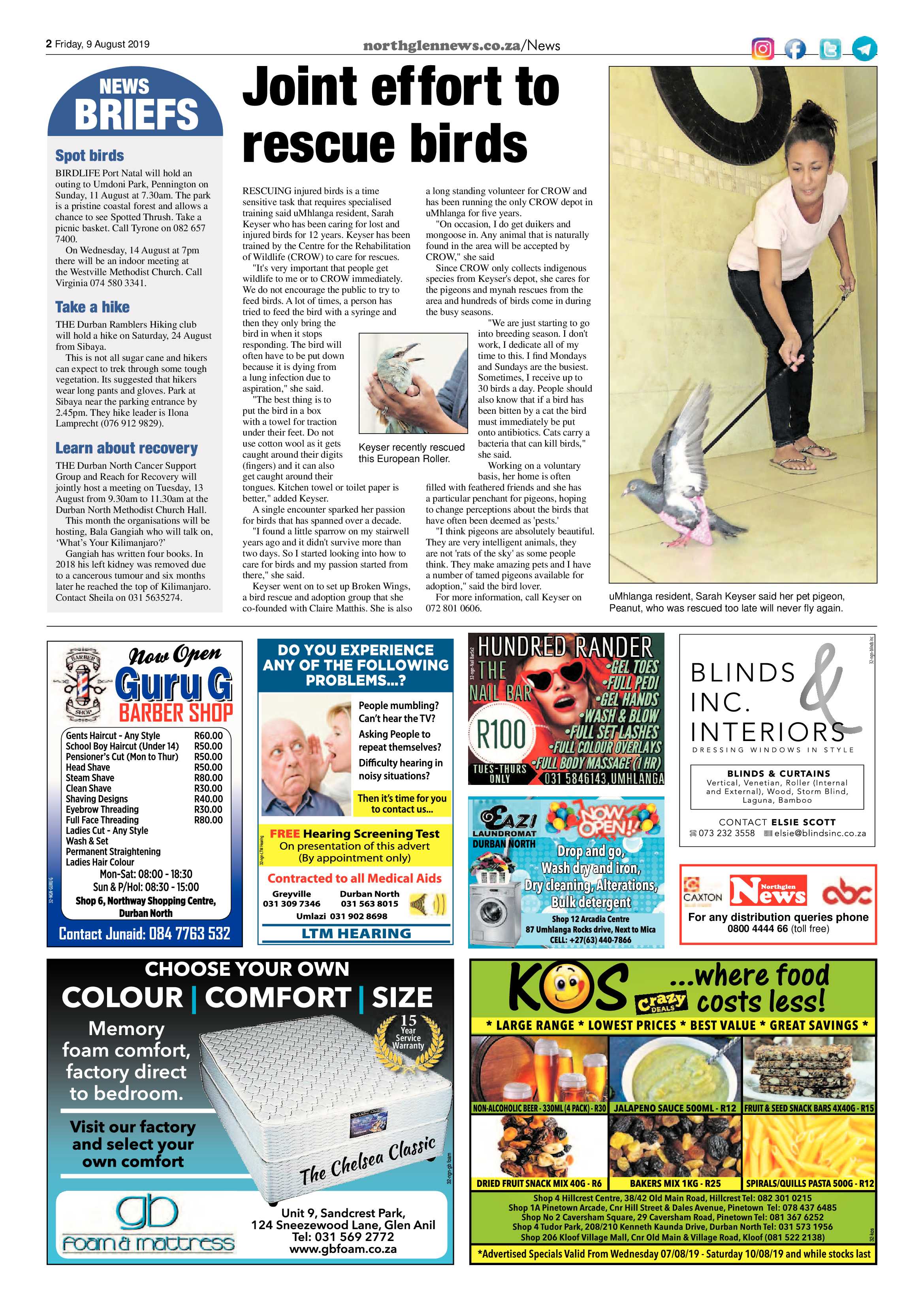 Northglen News 9 August 2019 page 2