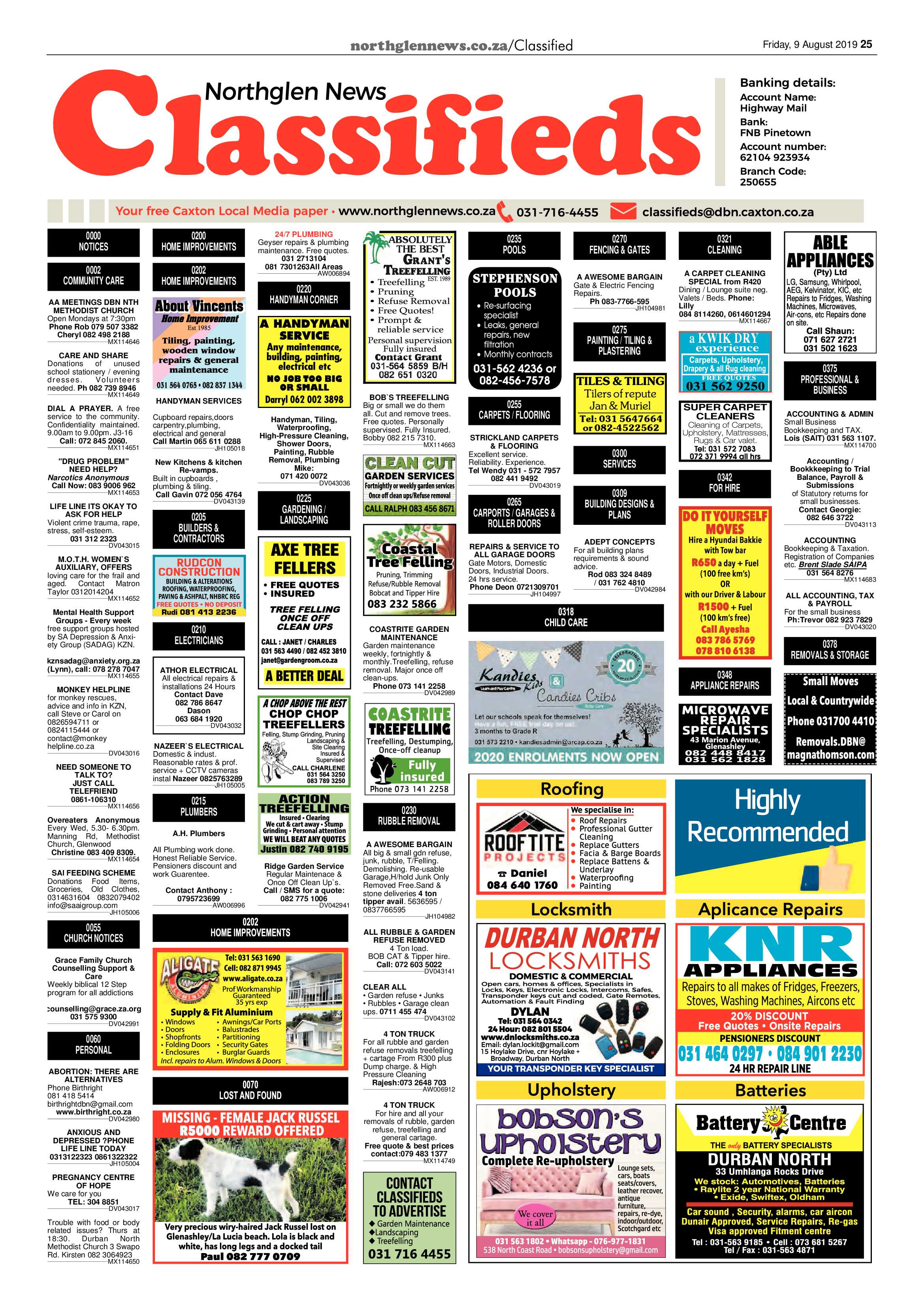 Northglen News 9 August 2019 page 25
