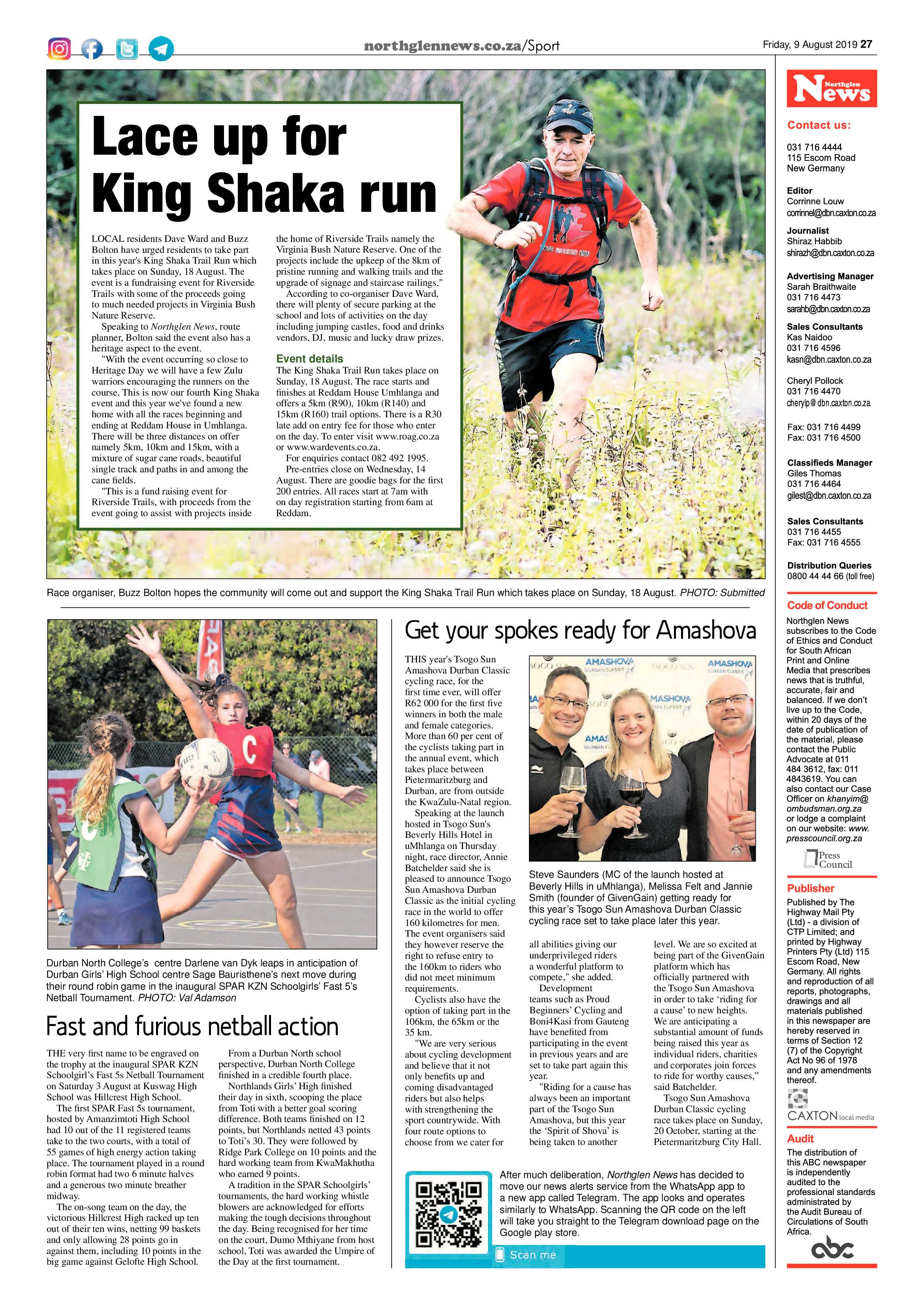 Northglen News 9 August 2019 page 27