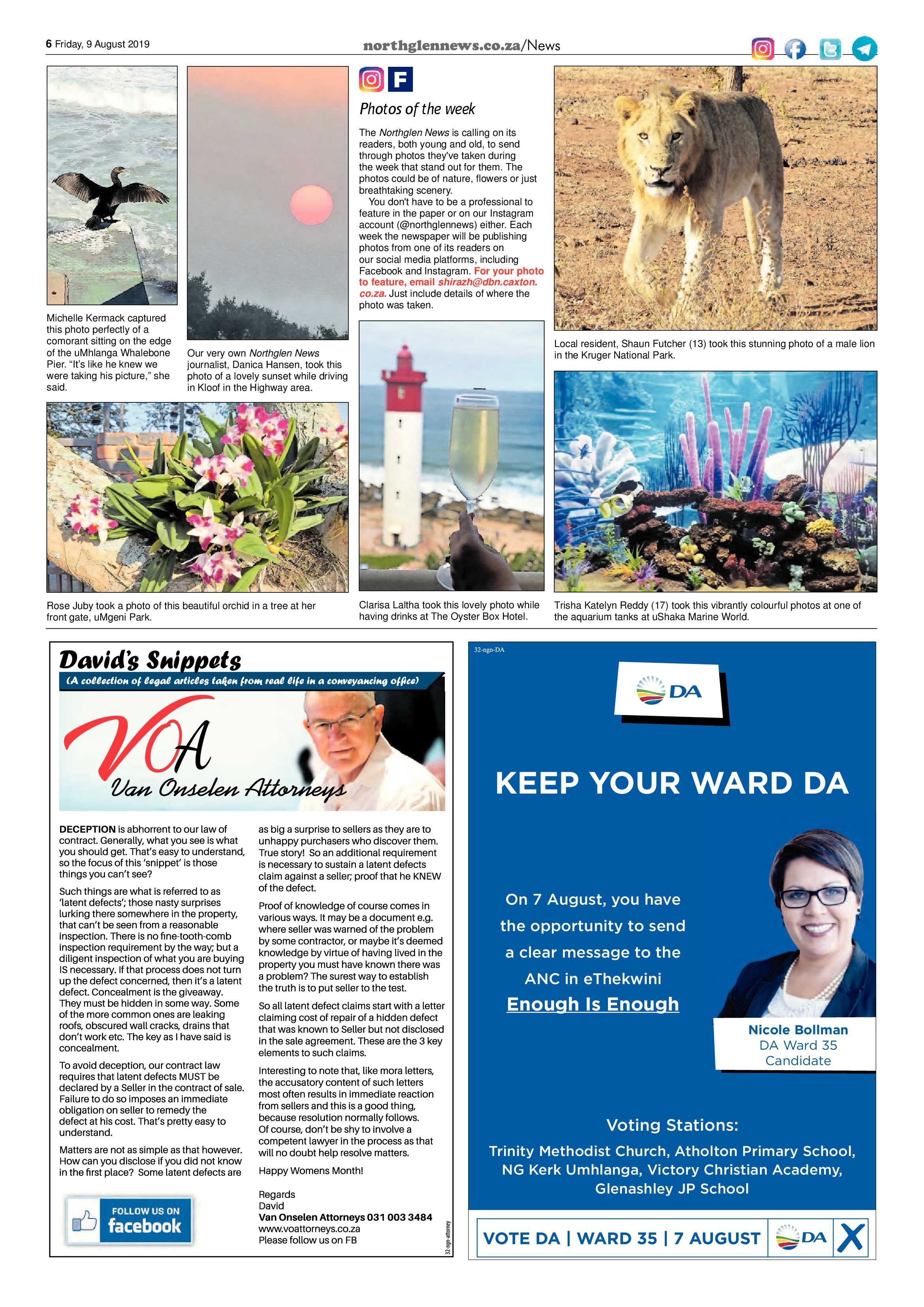 Northglen News 9 August 2019 page 6