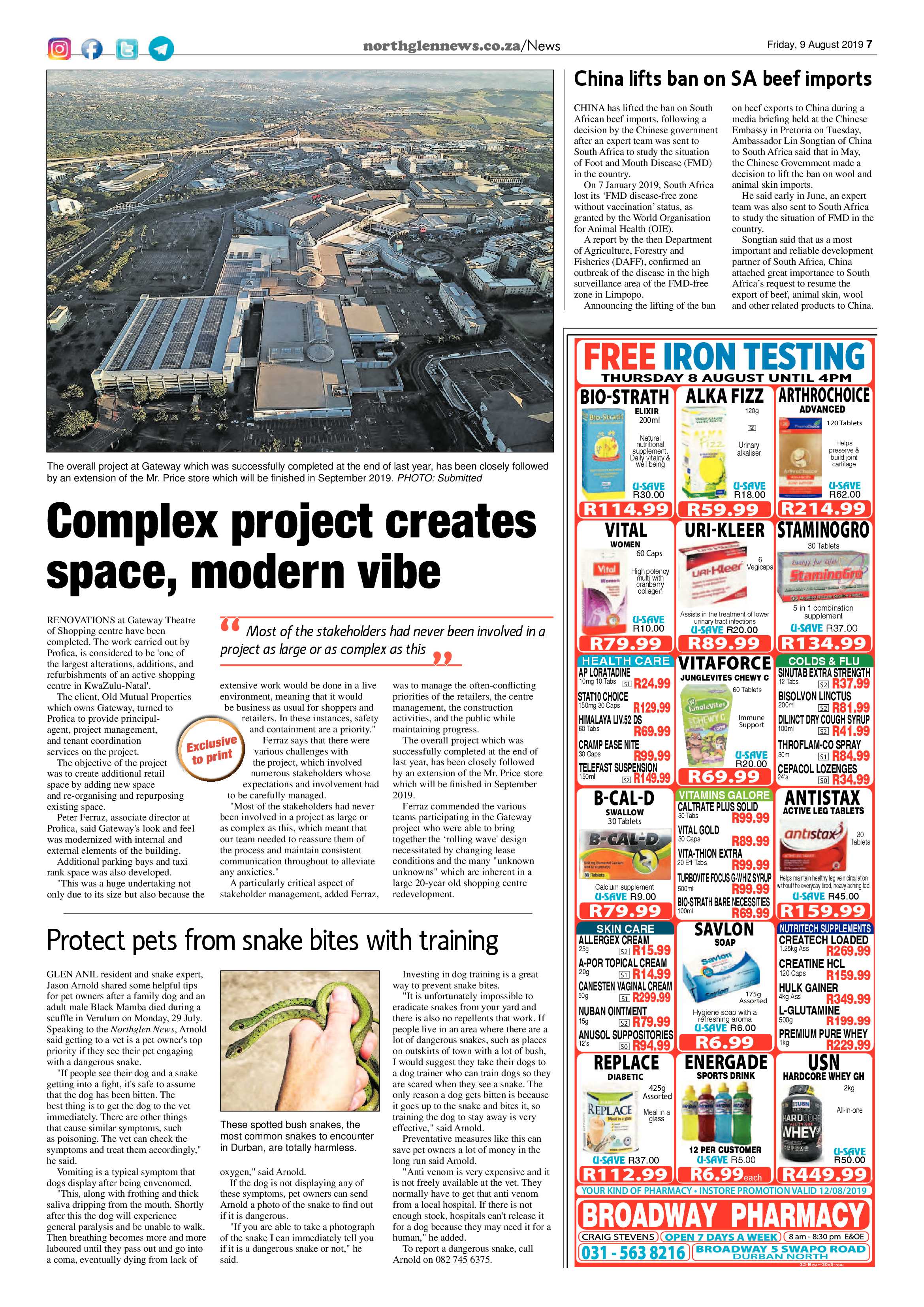 Northglen News 9 August 2019 page 7