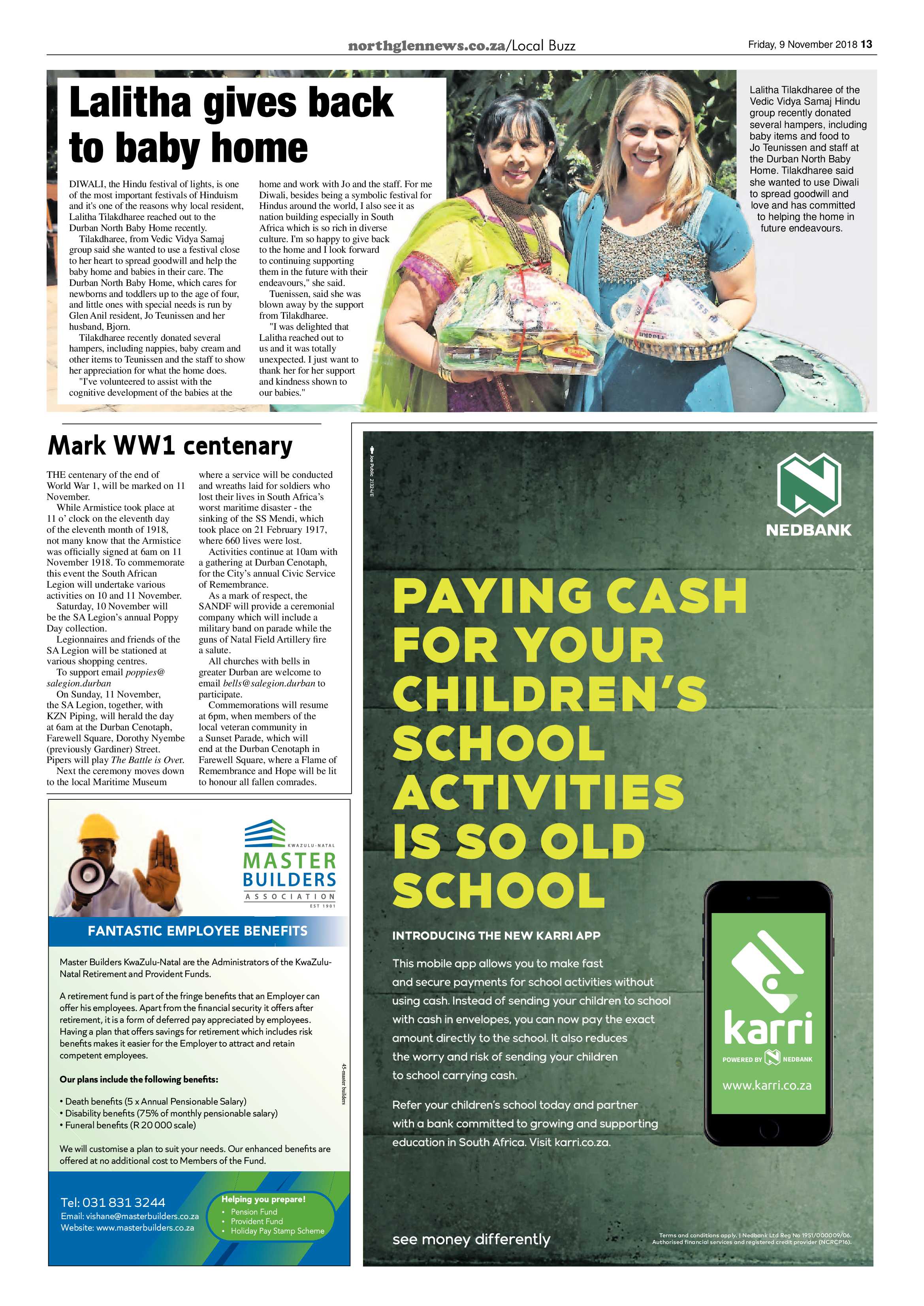 Northglen News 9 November 2018 page 13