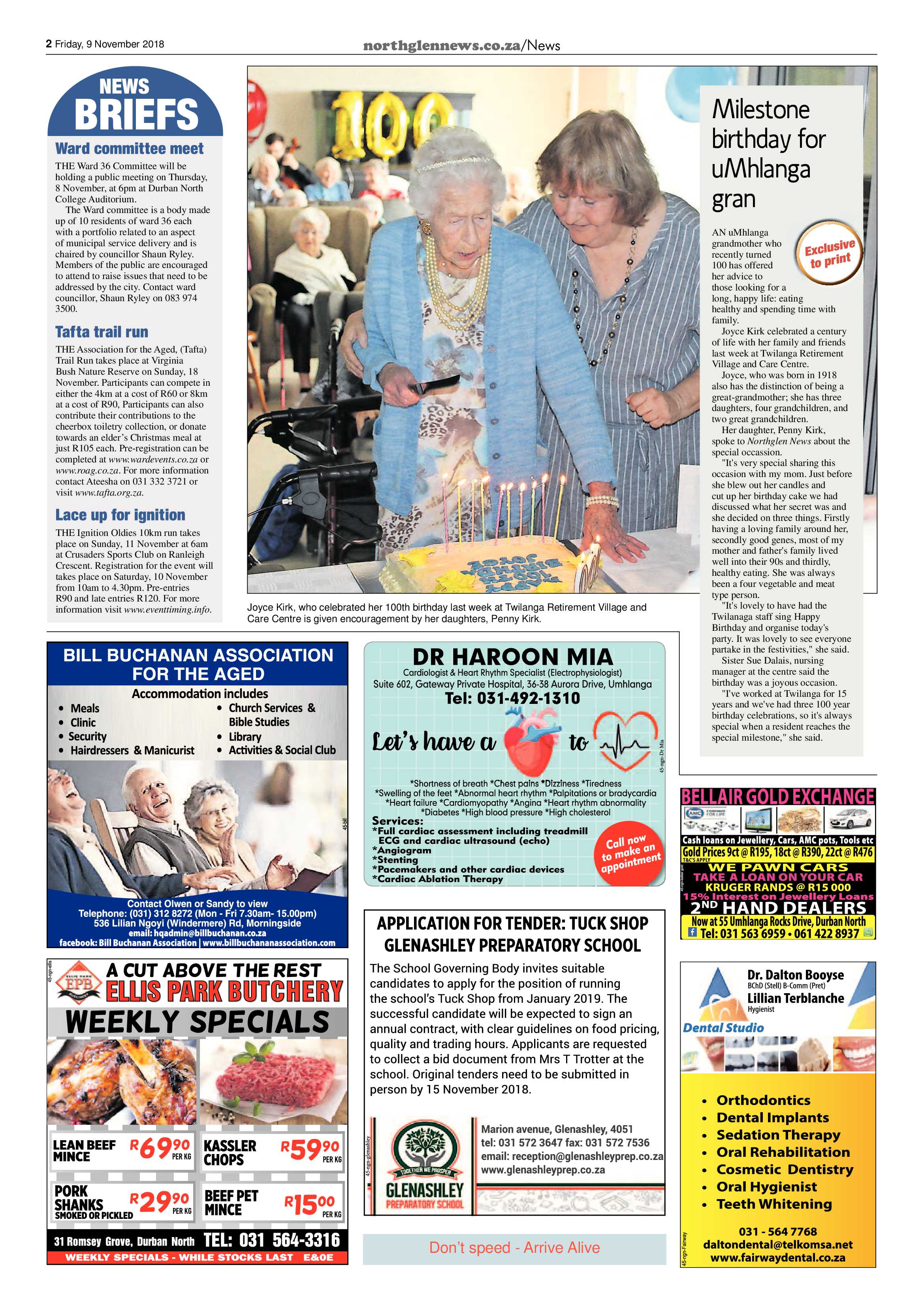 Northglen News 9 November 2018 page 2