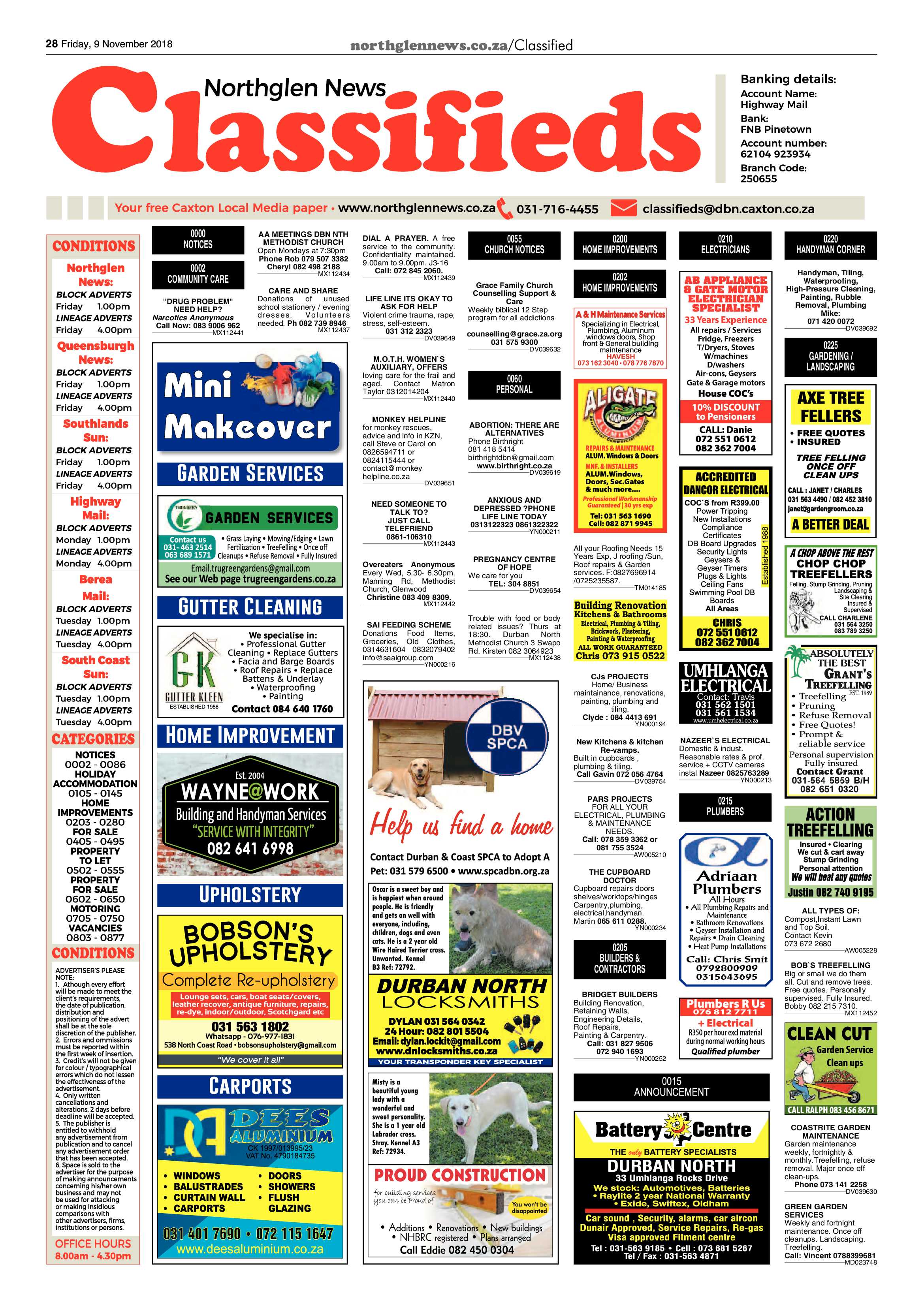 Northglen News 9 November 2018 page 28
