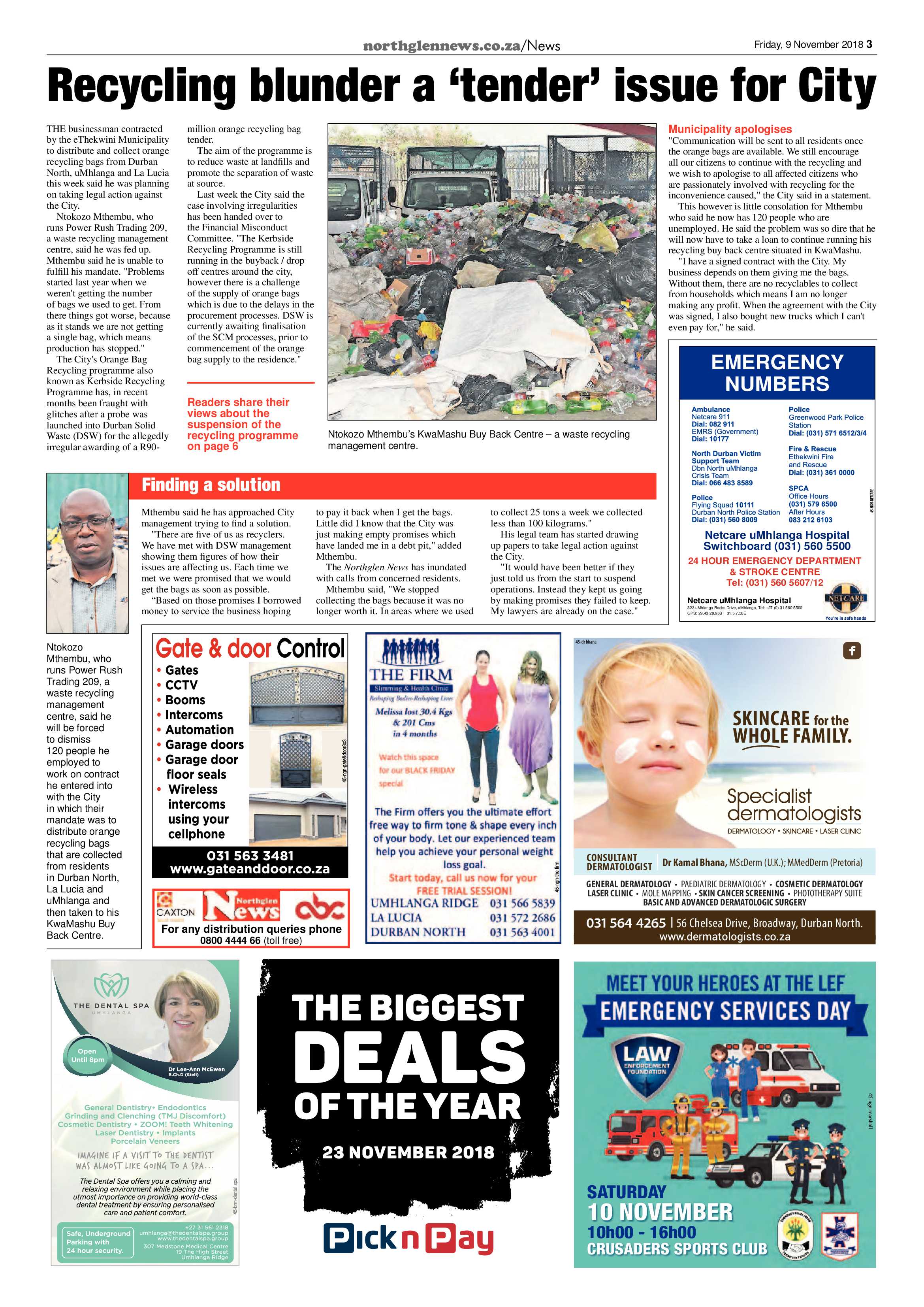 Northglen News 9 November 2018 page 3