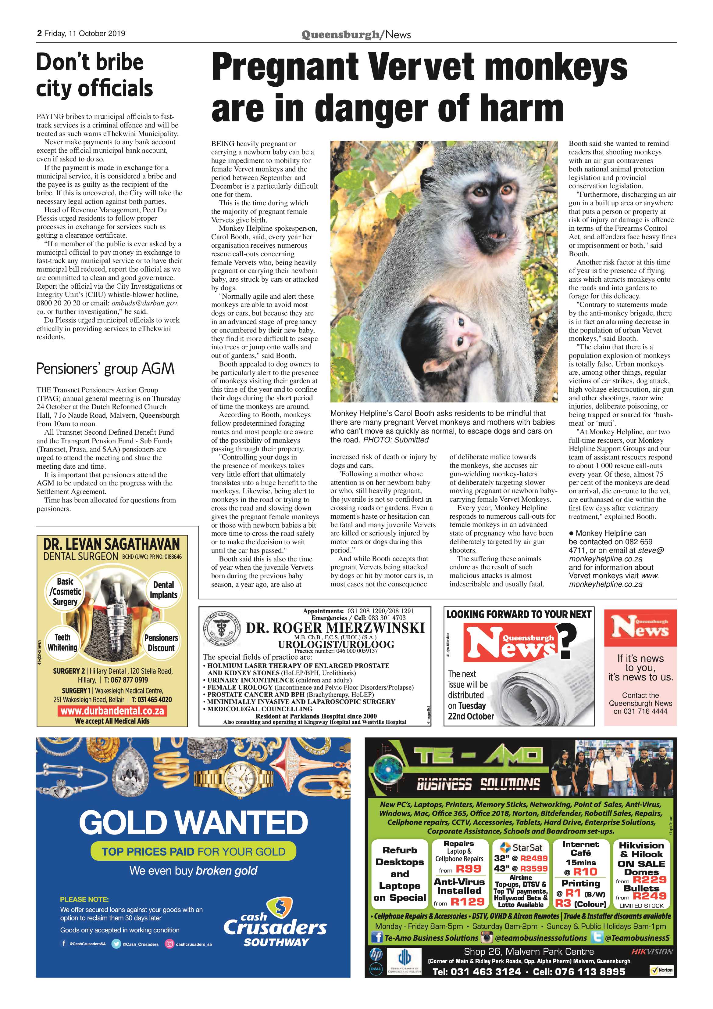 Queensburgh News 11 October 2019 page 2