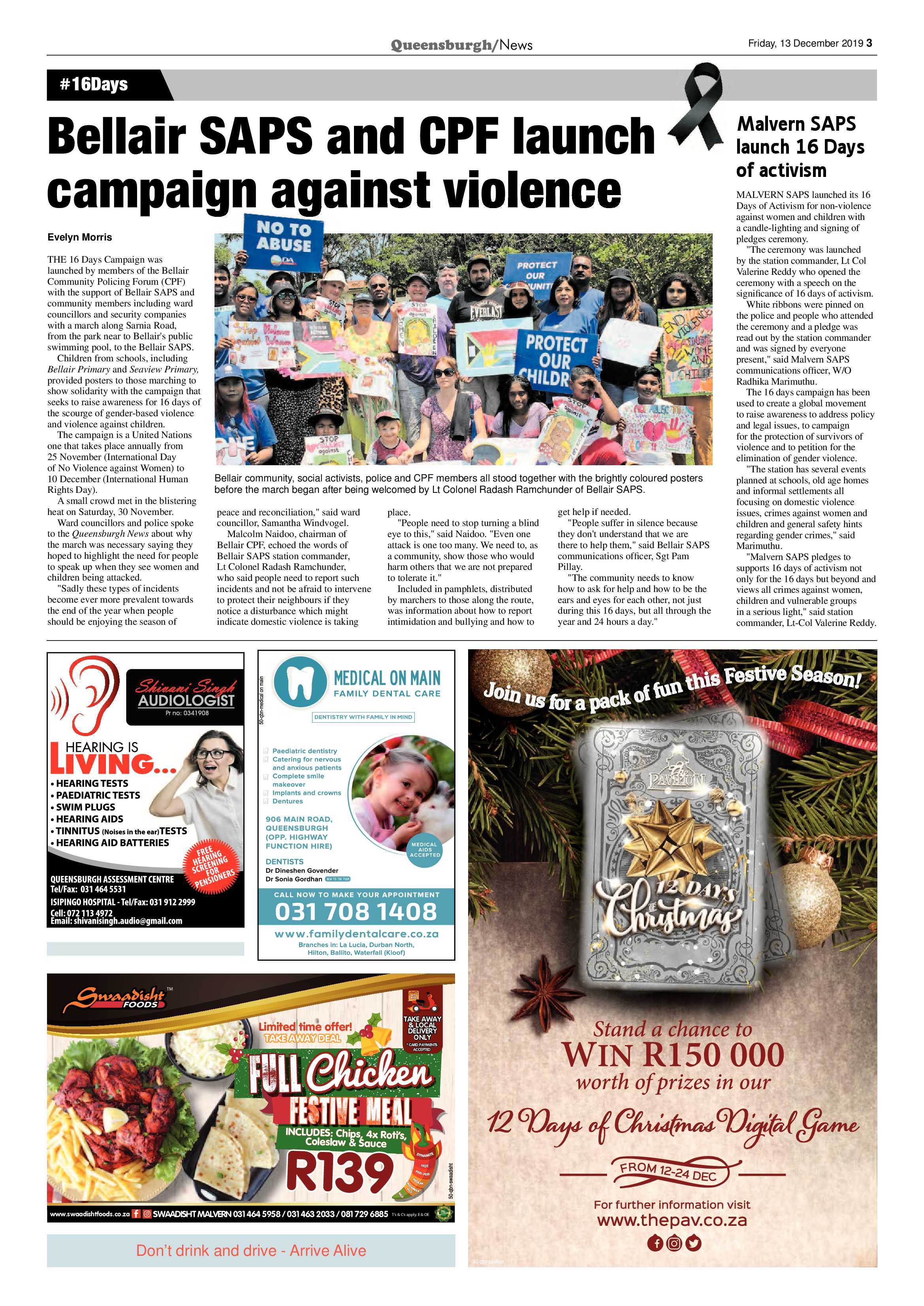 Queensburgh News 13 December 2019 page 3