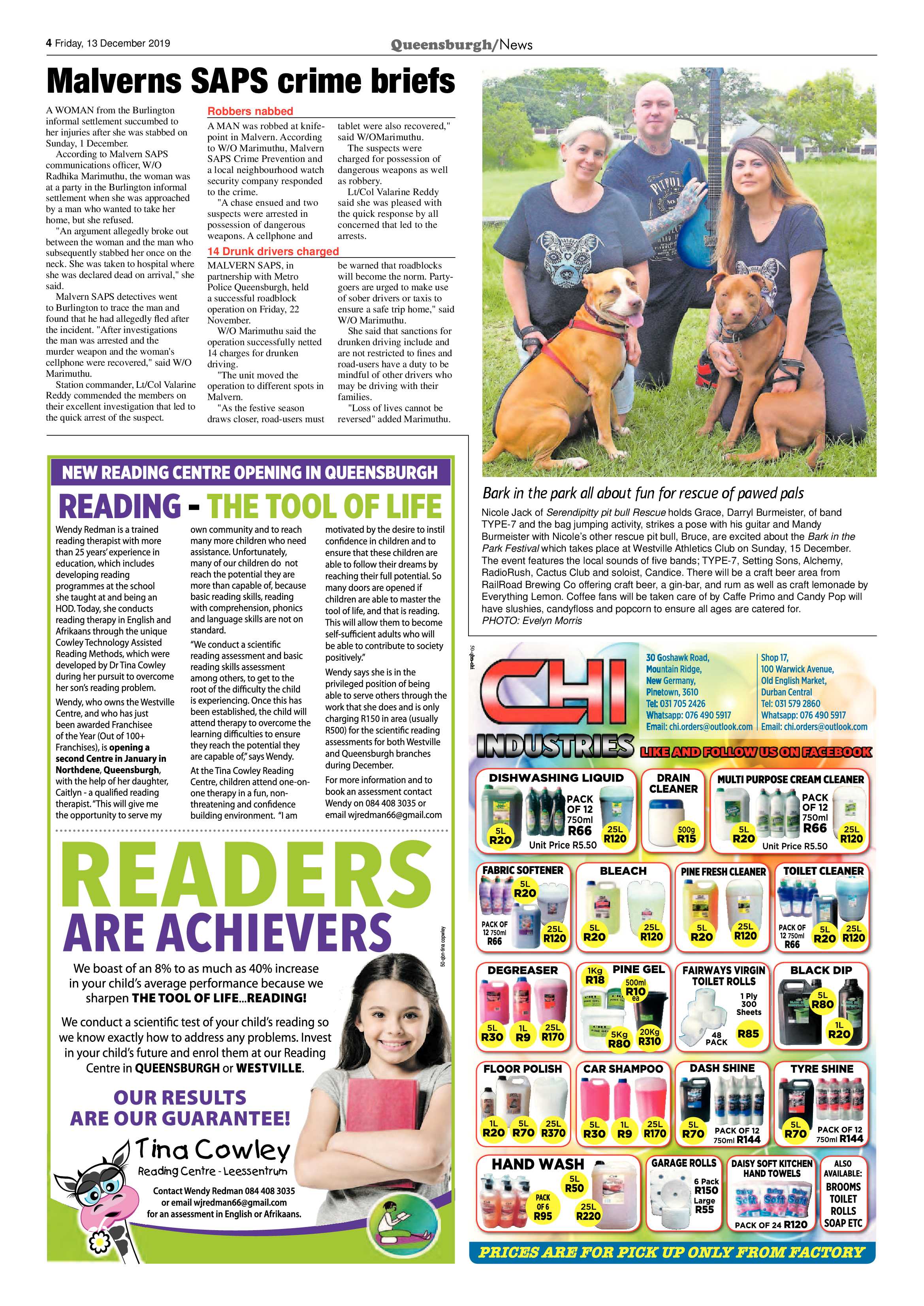 Queensburgh News 13 December 2019 page 4