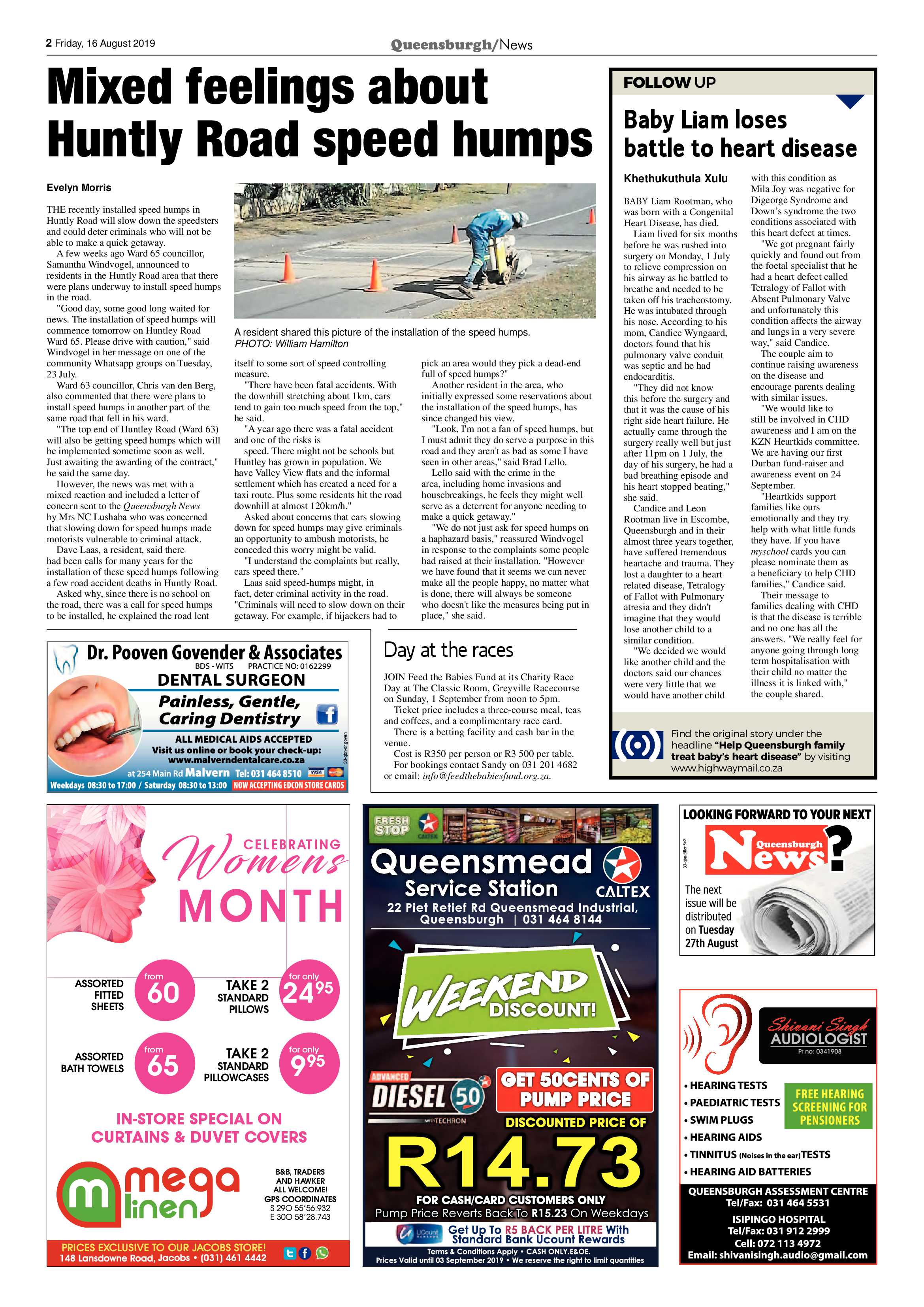 Queensburgh News 16 August 2019 page 2