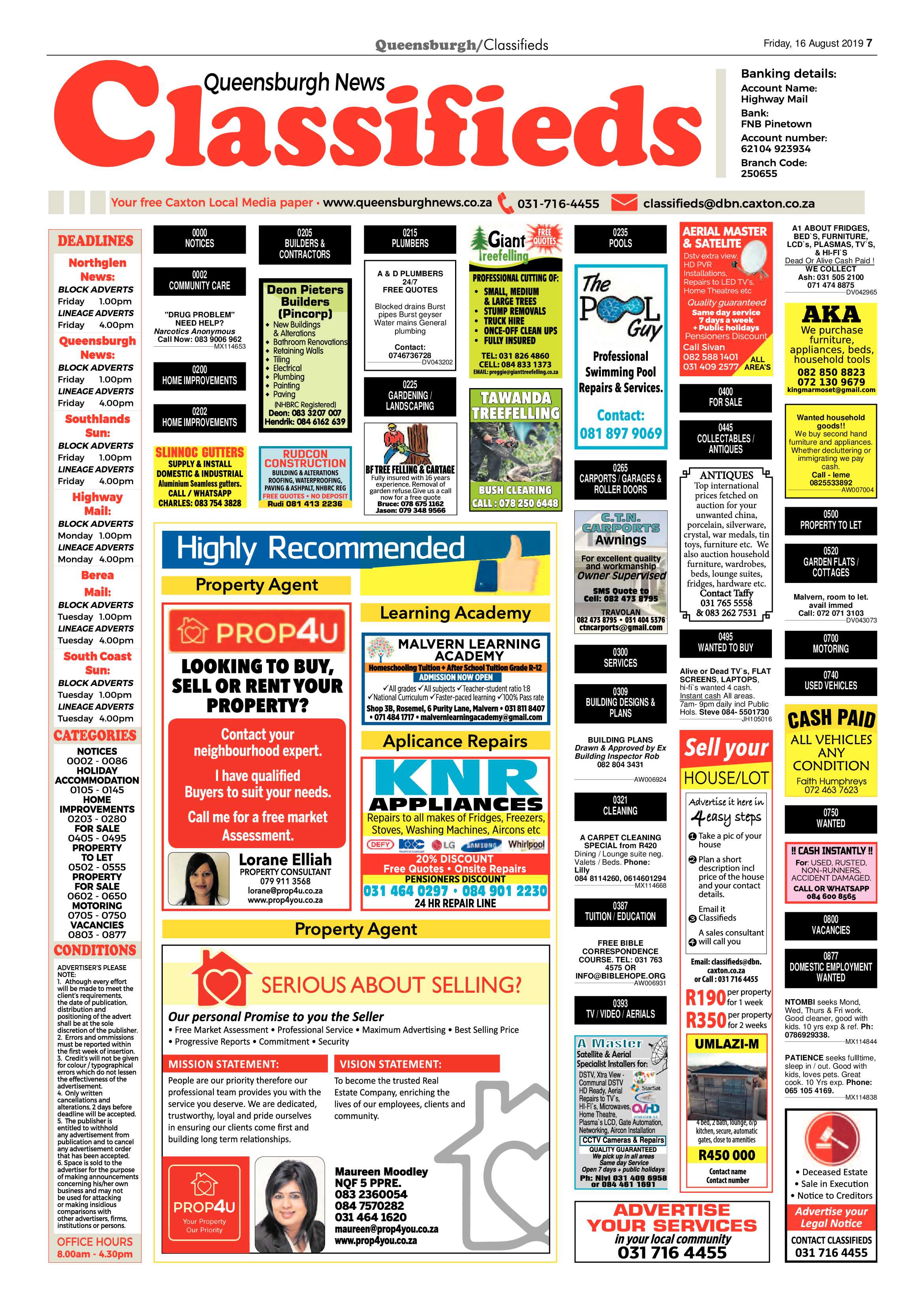 Queensburgh News 16 August 2019 page 7