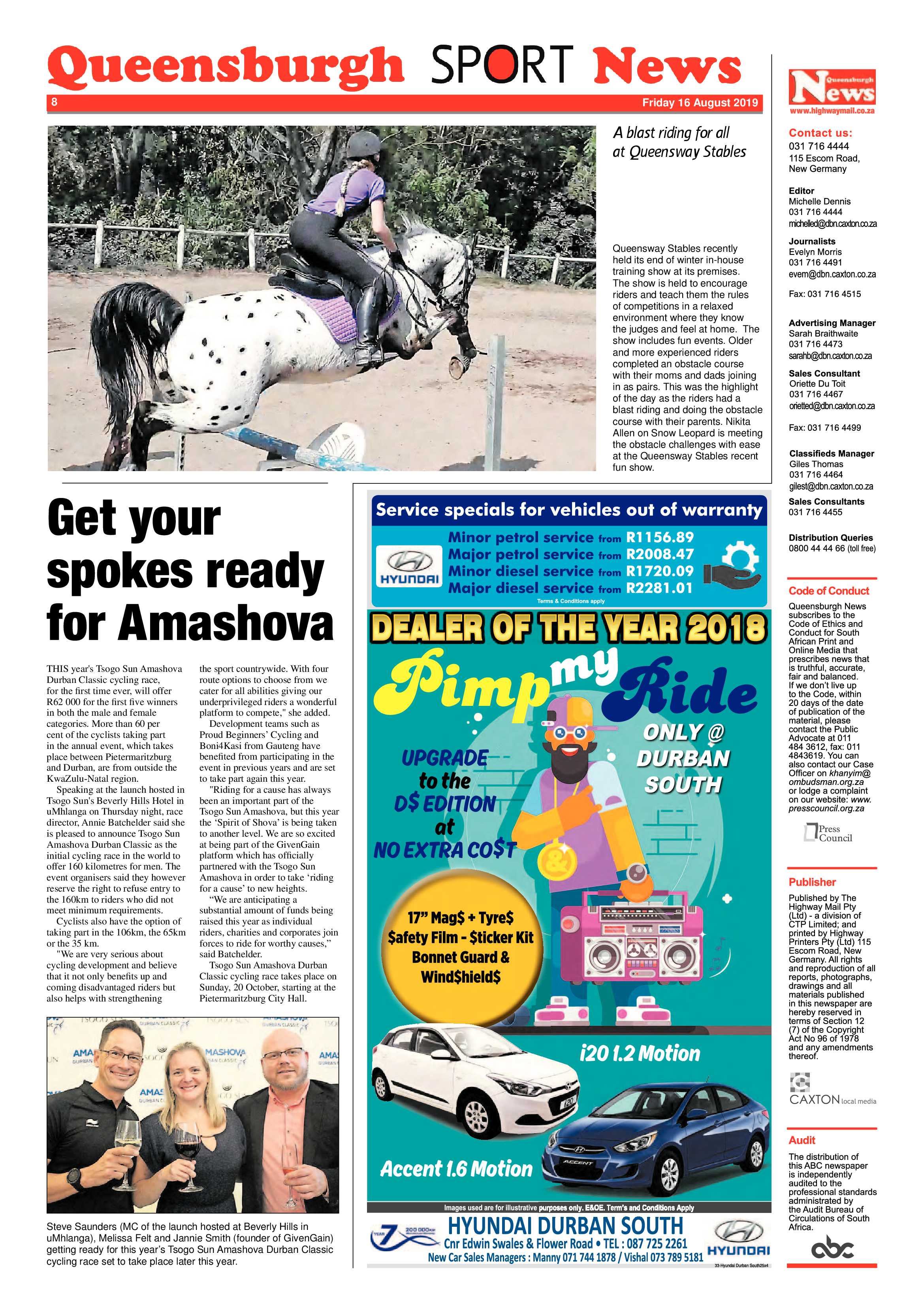 Queensburgh News 16 August 2019 page 8