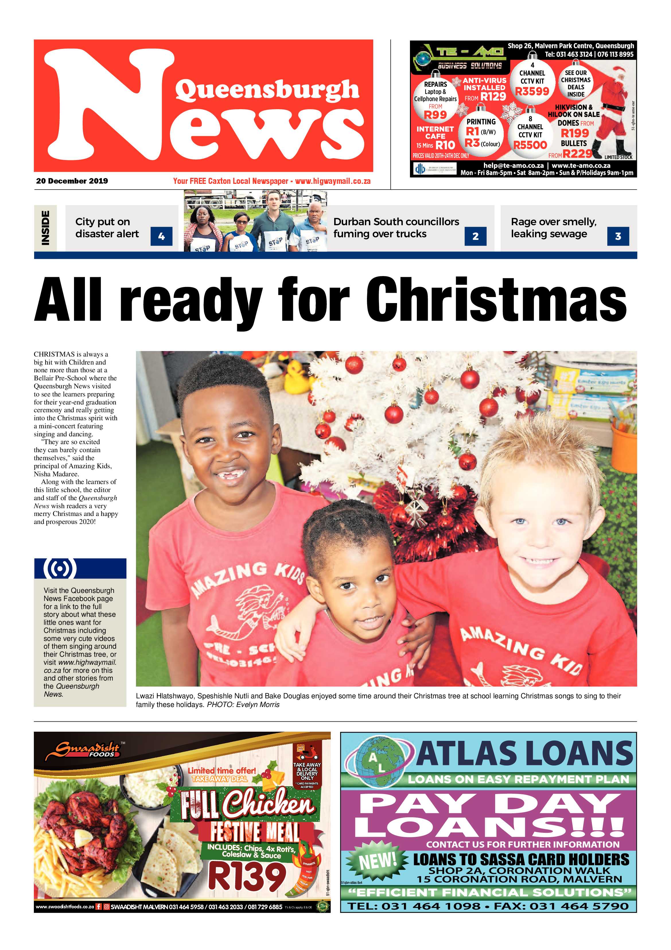 Queensburgh News 20 December 2019 page 1