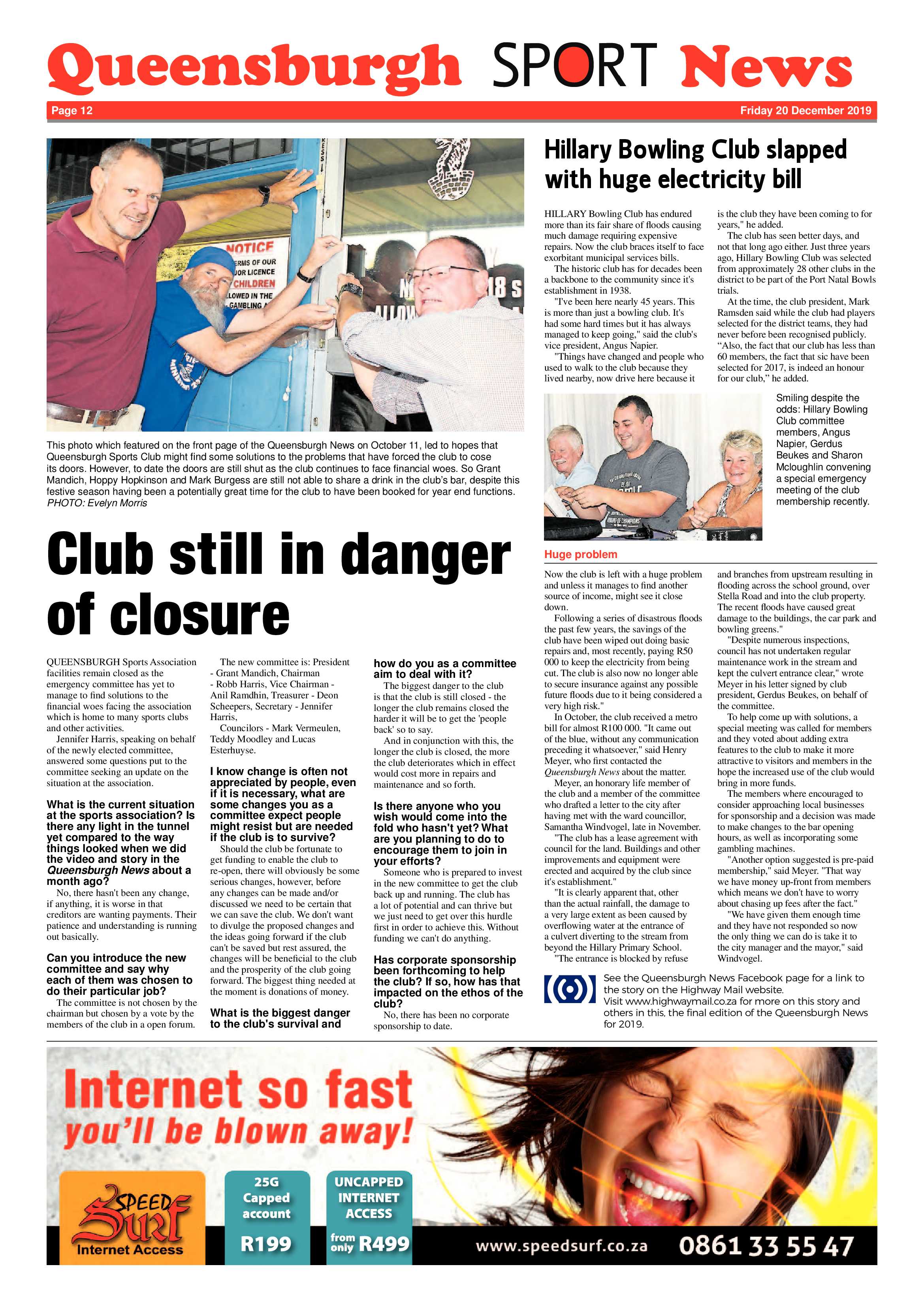 Queensburgh News 20 December 2019 page 12