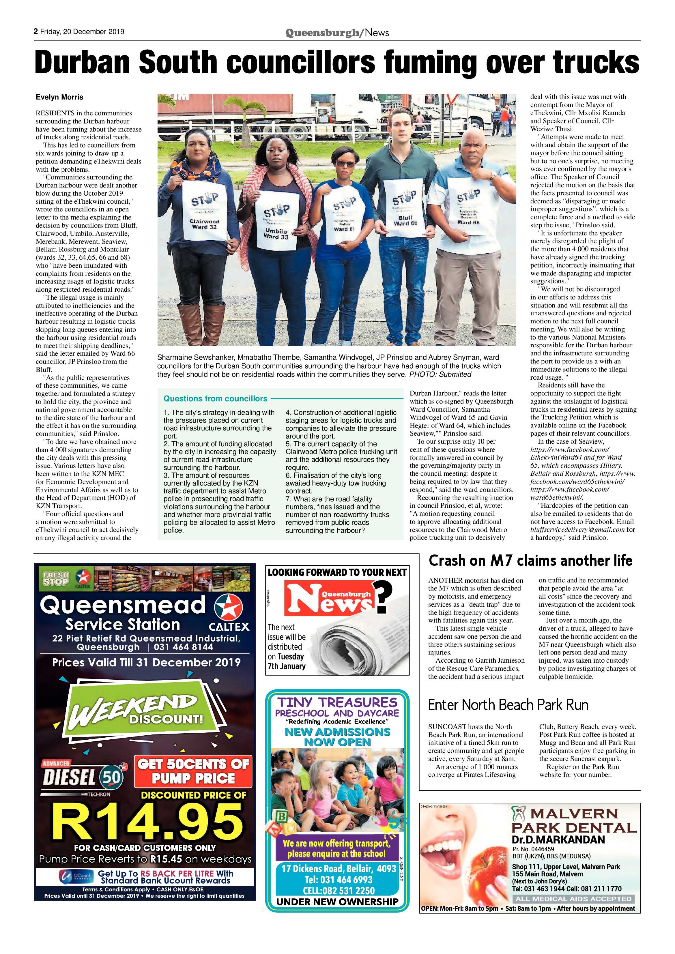 Queensburgh News 20 December 2019 page 2