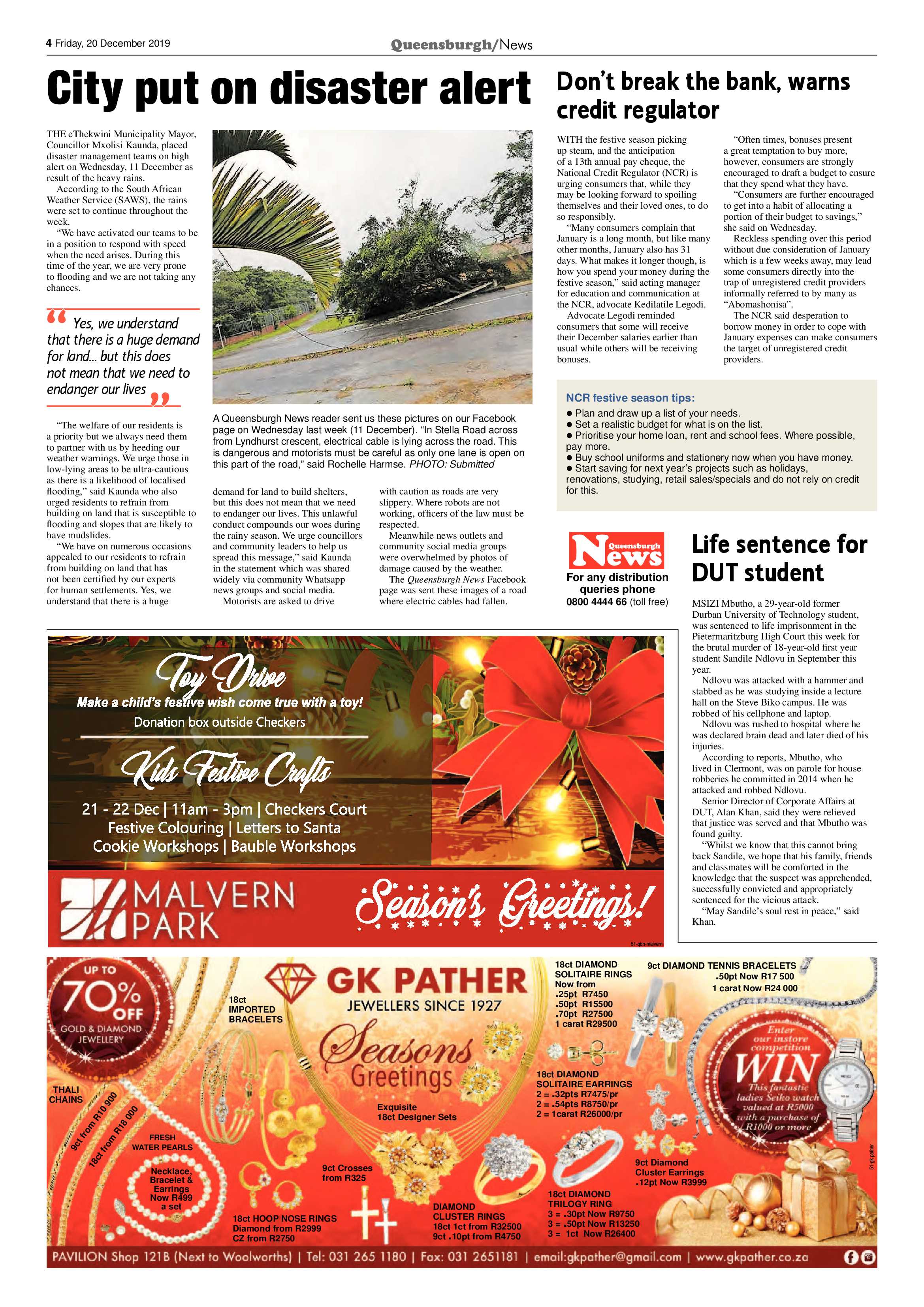 Queensburgh News 20 December 2019 page 4