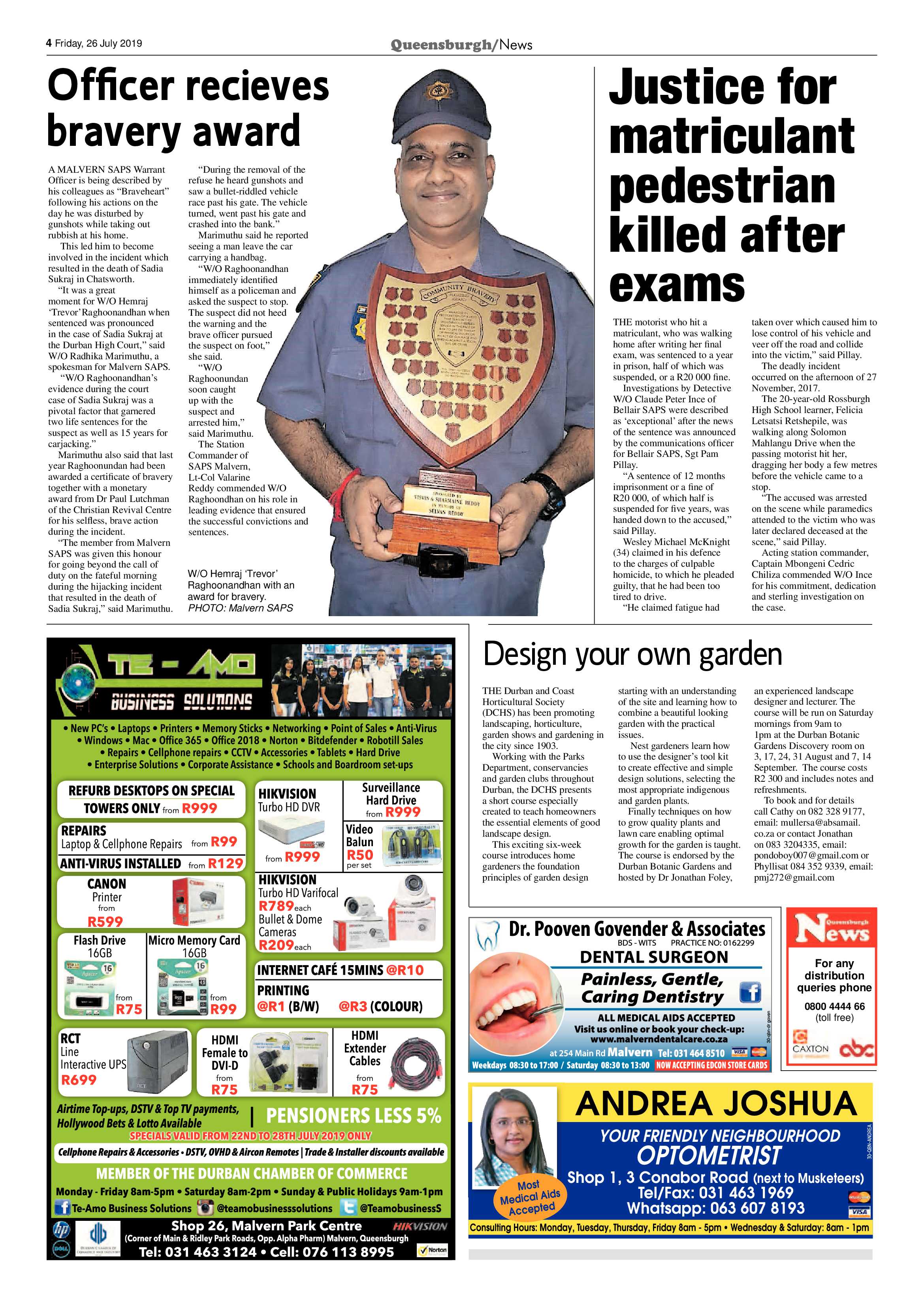 Queensburgh News 26 July 2019 page 4