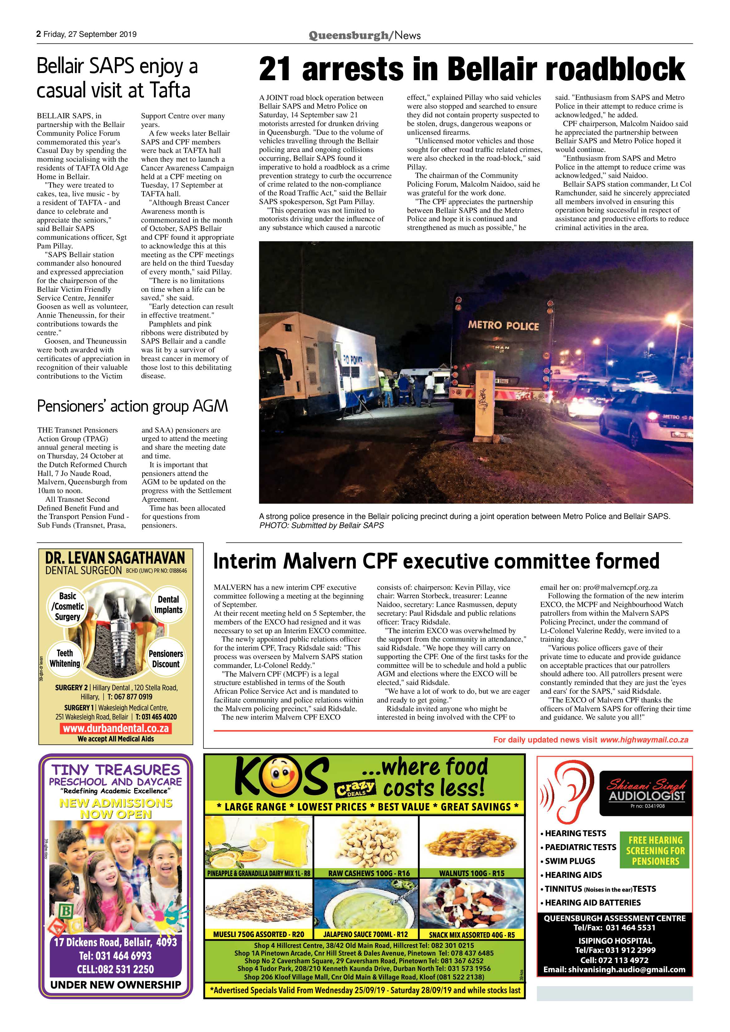 Queensburgh News 27 September 2019 page 2