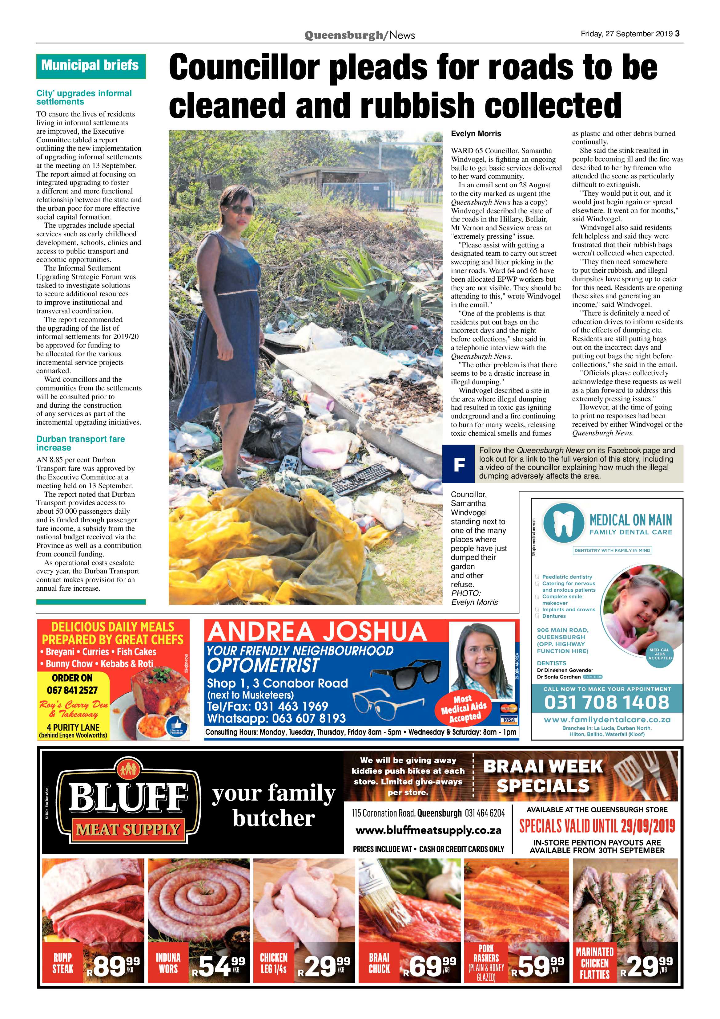 Queensburgh News 27 September 2019 page 3