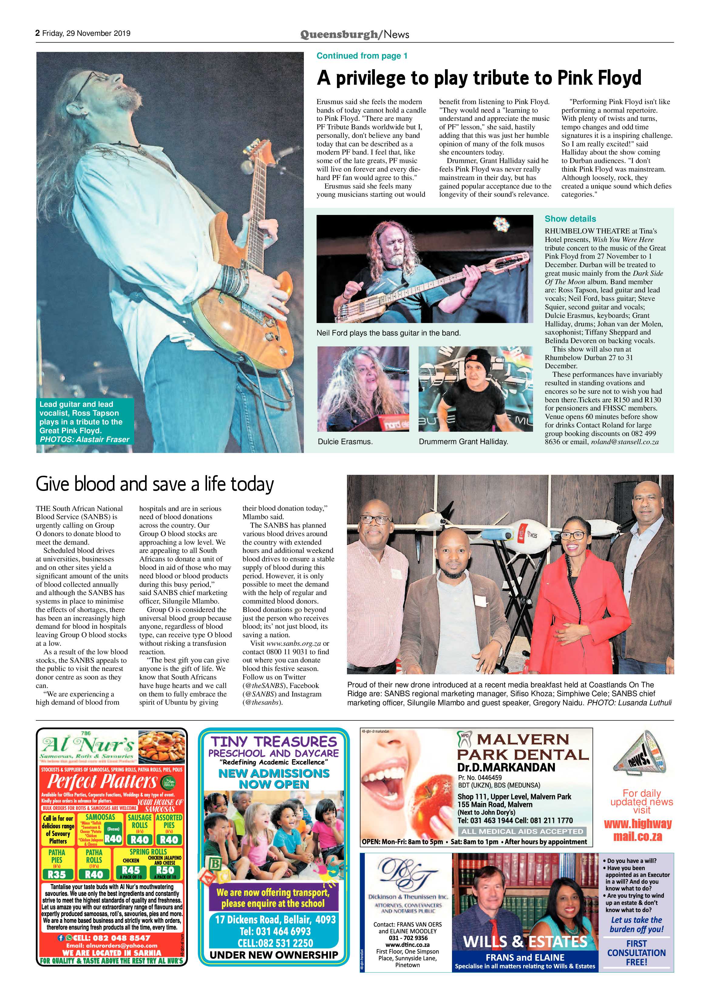 Queensburgh News 29 November 2019 page 2