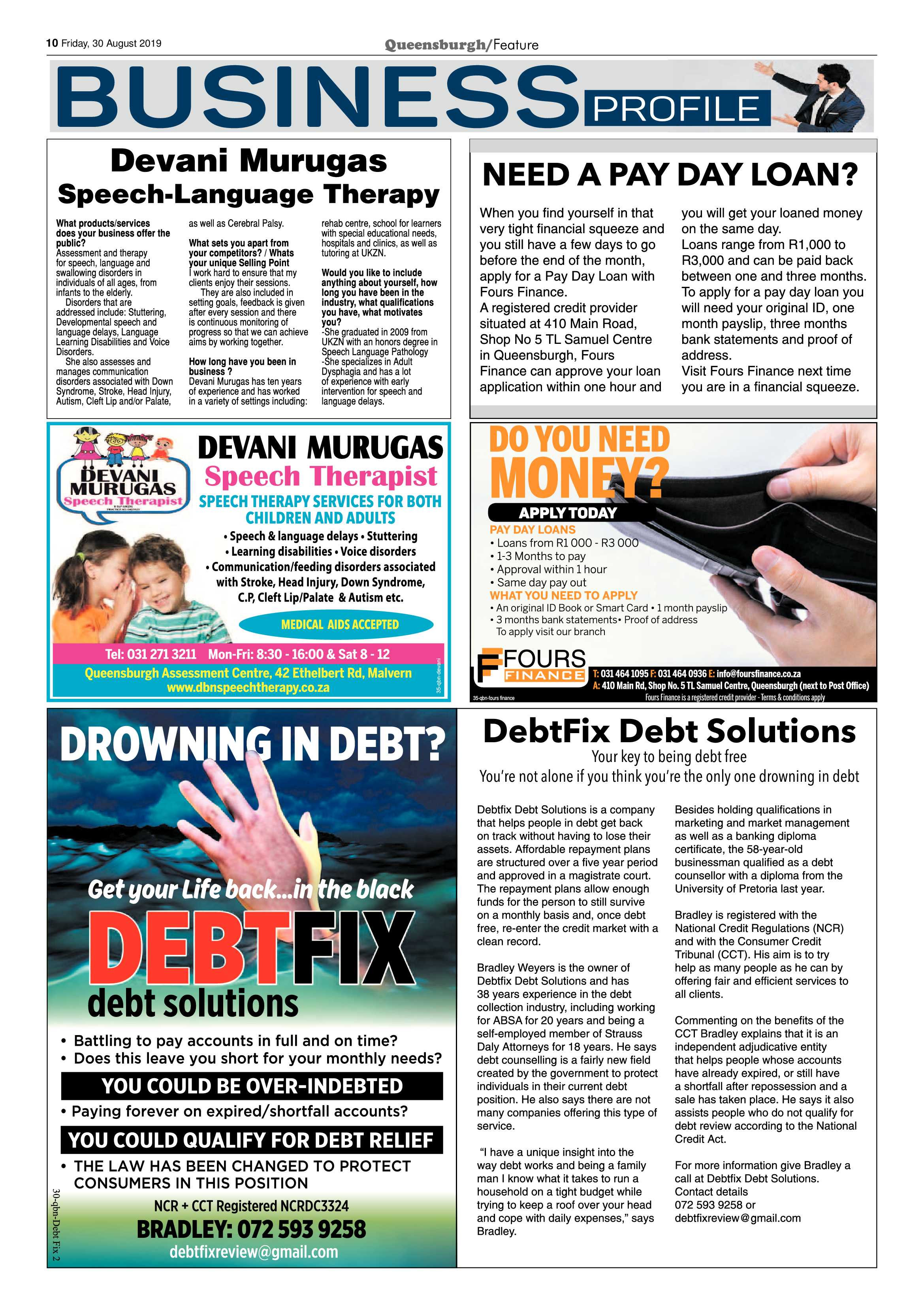 Queensburgh News 30 August 2019 page 10