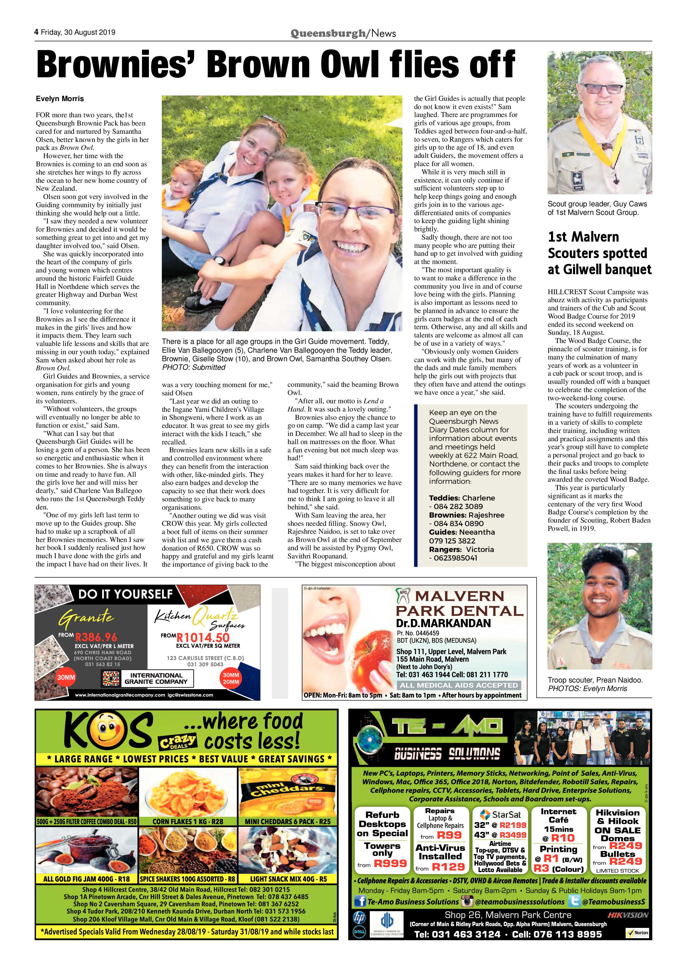 Queensburgh News 30 August 2019 page 4