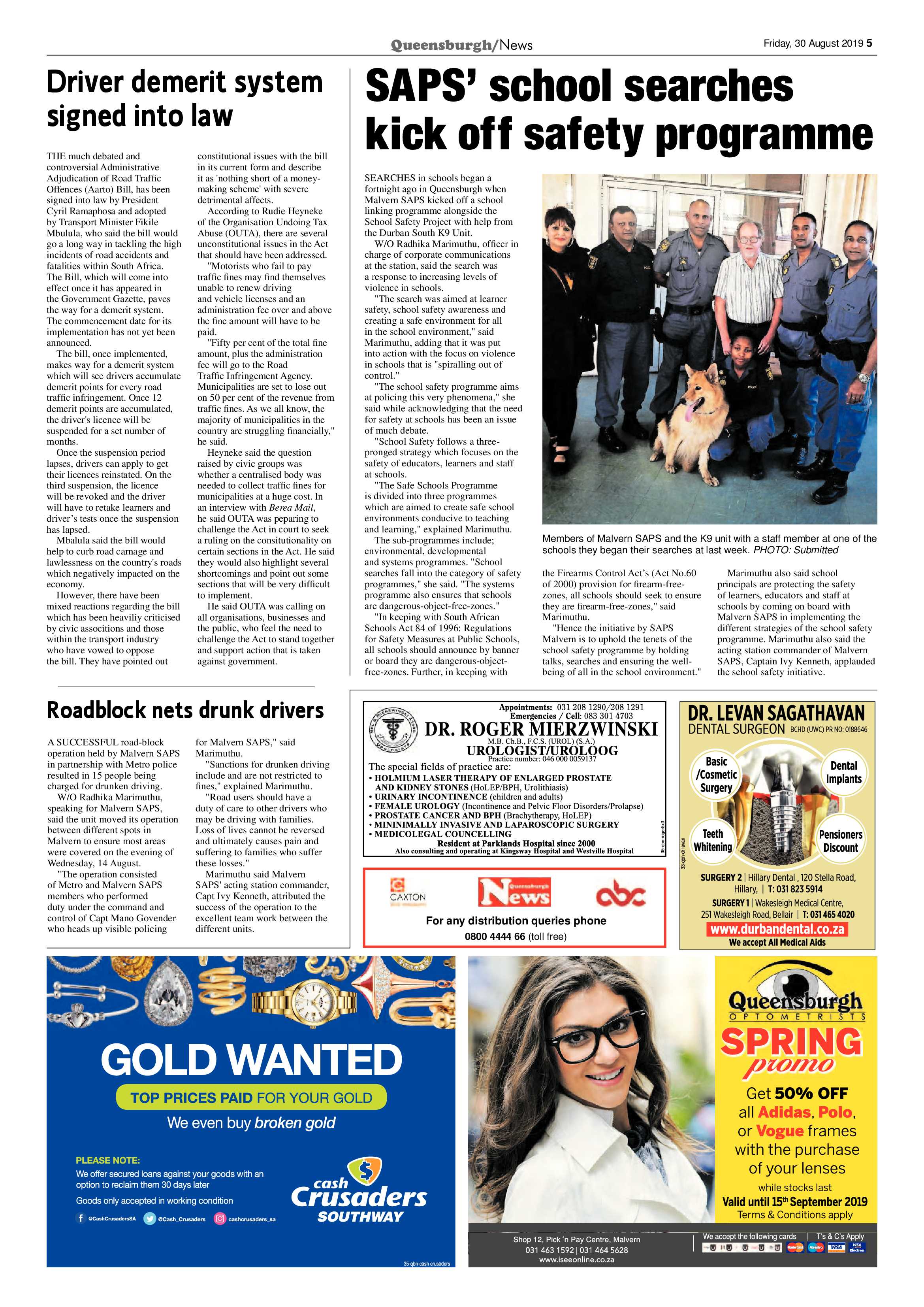 Queensburgh News 30 August 2019 page 5