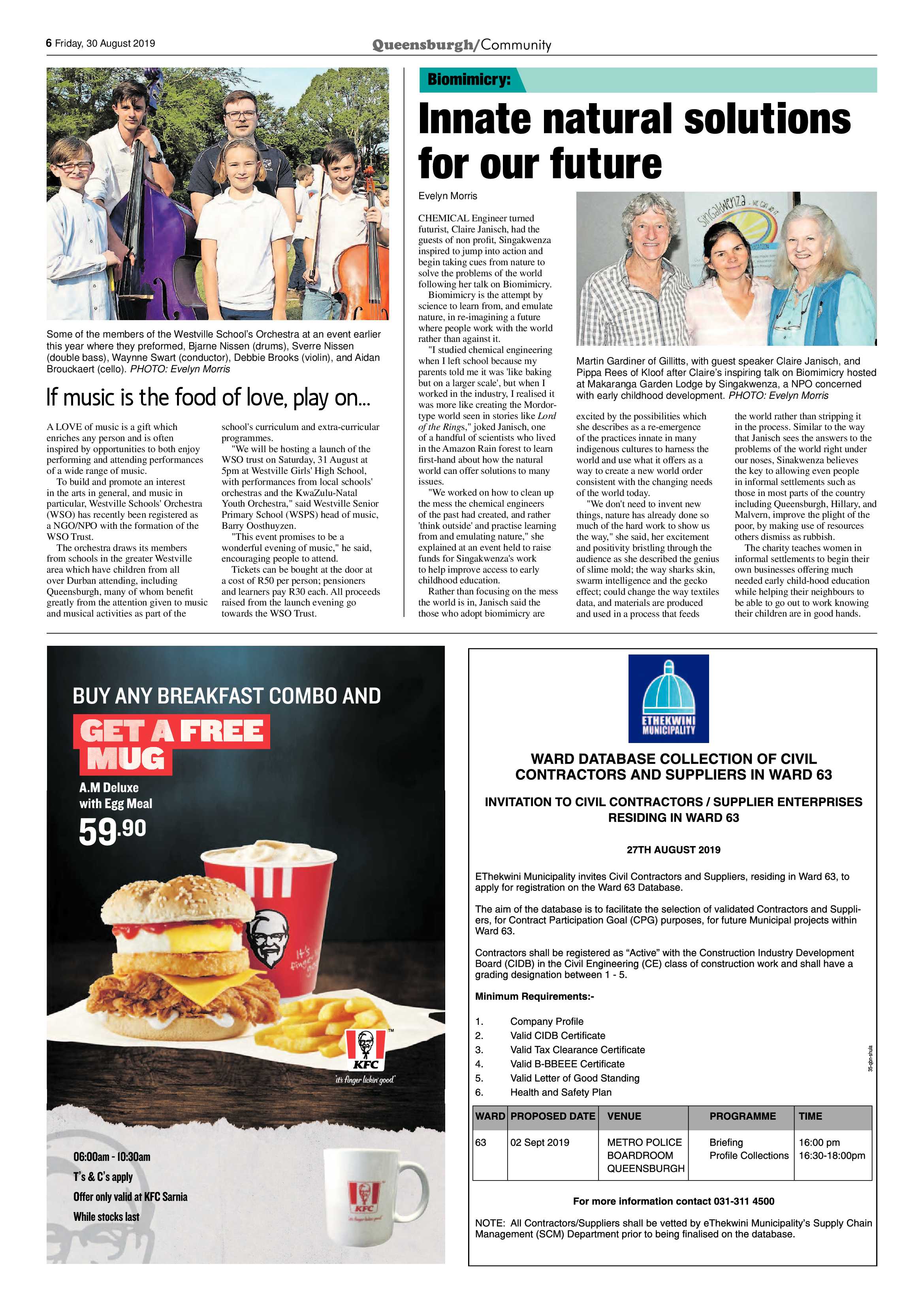 Queensburgh News 30 August 2019 page 6