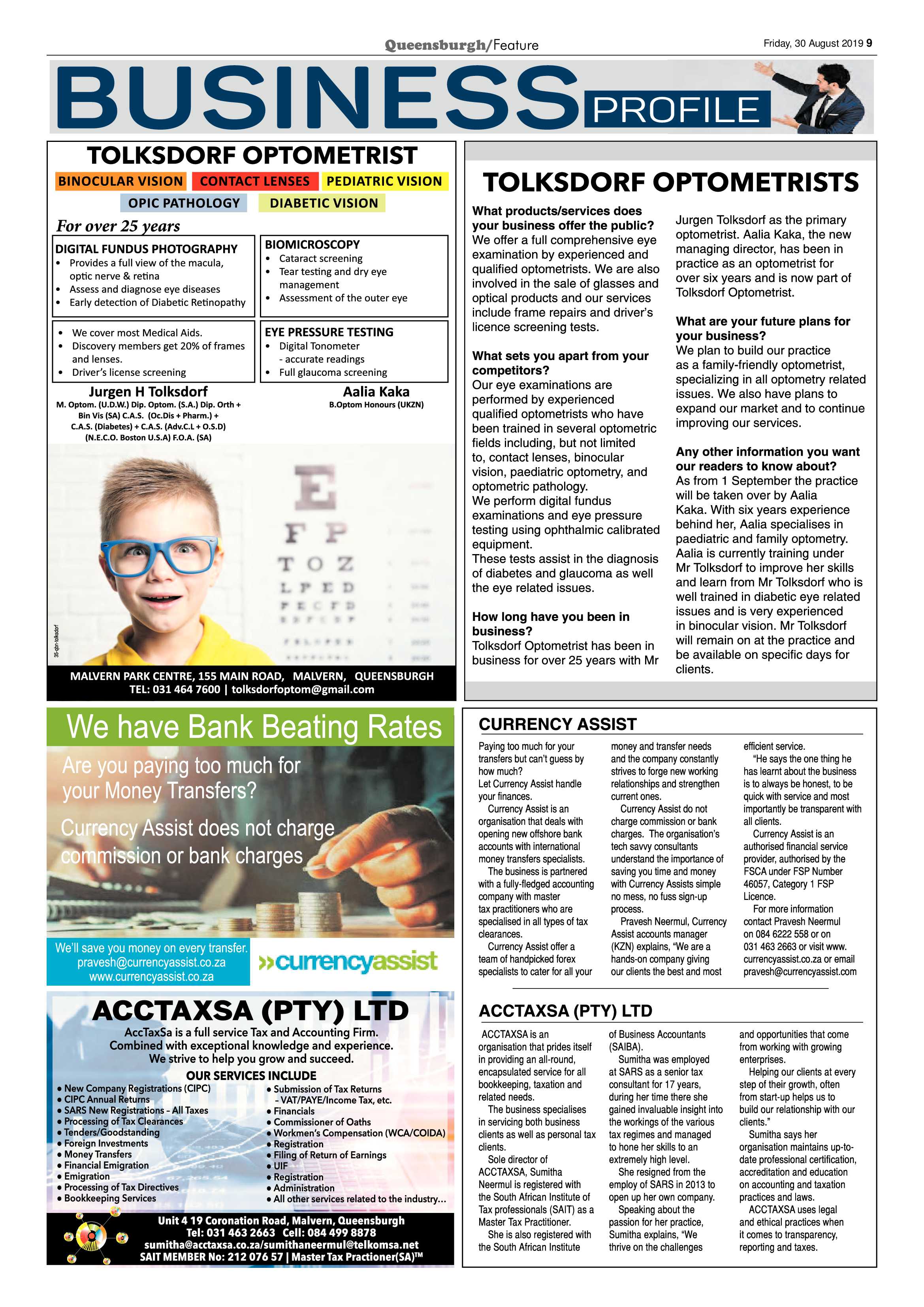 Queensburgh News 30 August 2019 page 9