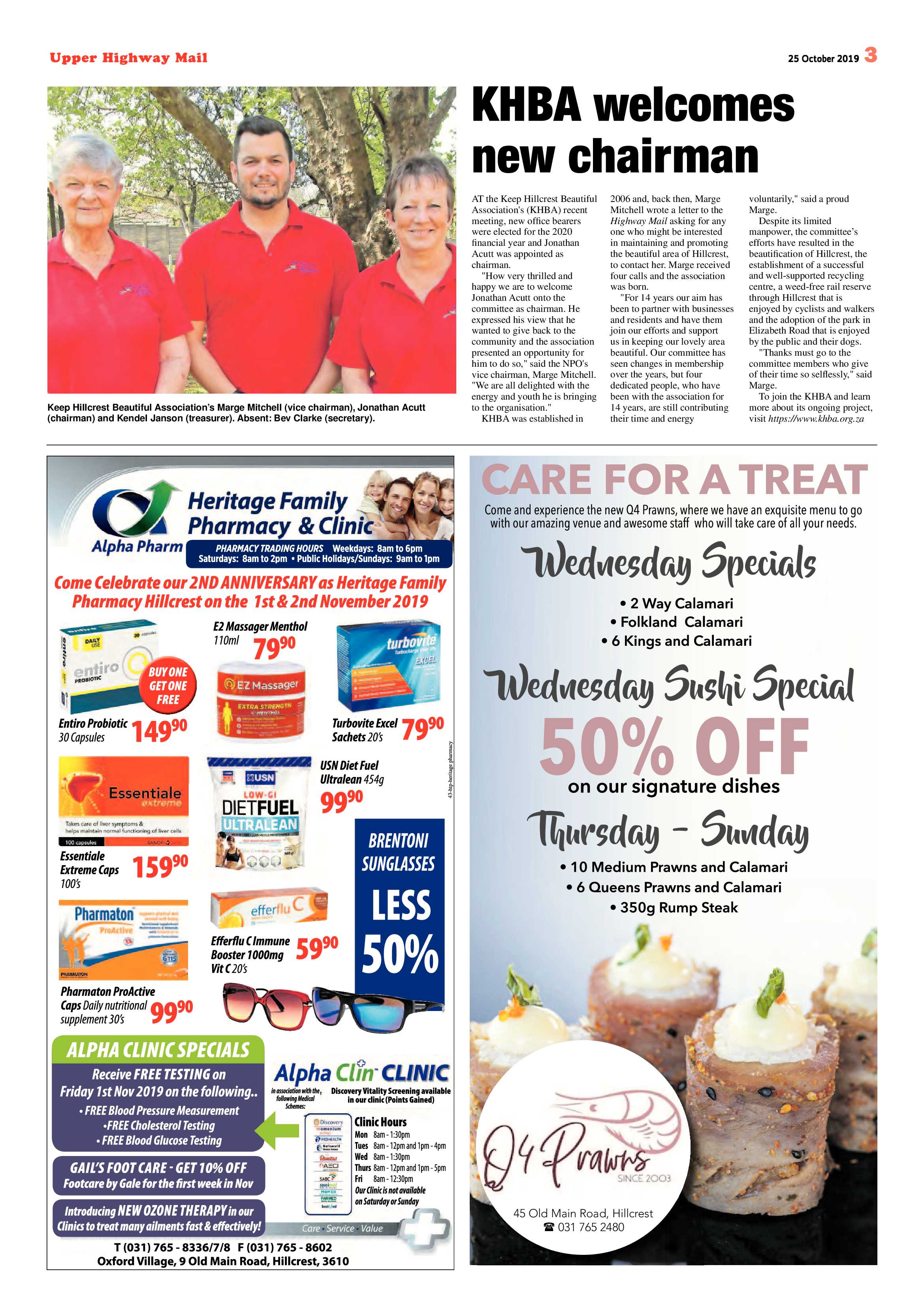 Upper Highway Mail 25 October 2019 page 3