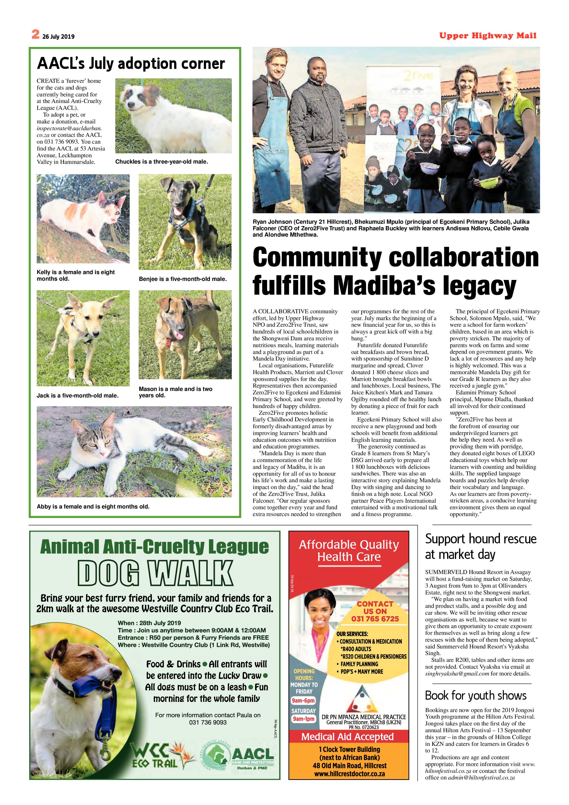 Upper Highway Mail 26 July 2019 page 2