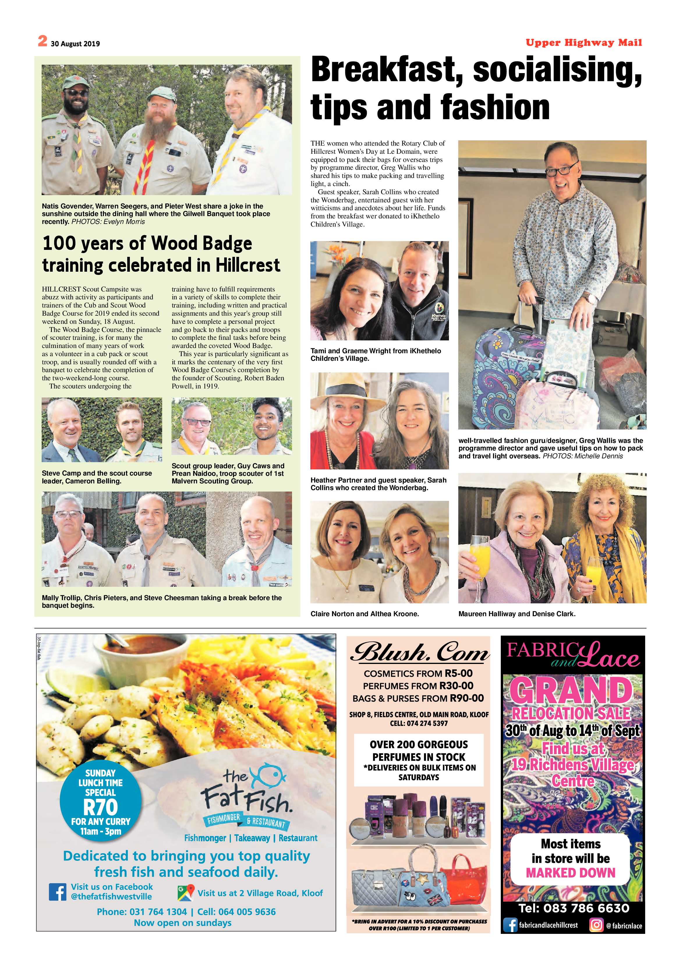 Upper Highway Mail August 2019 page 2