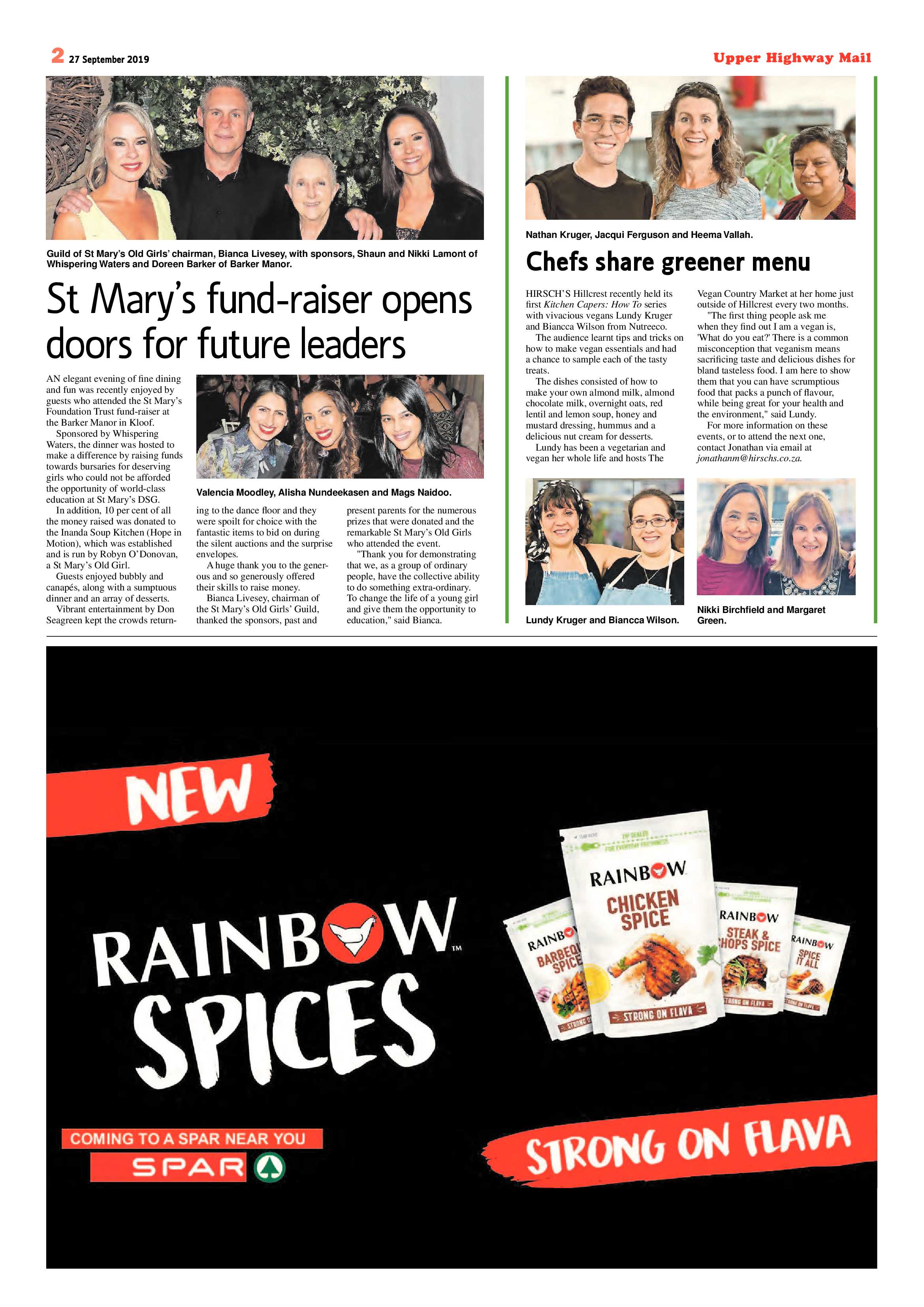Upper Highway Mail September 2019 page 2